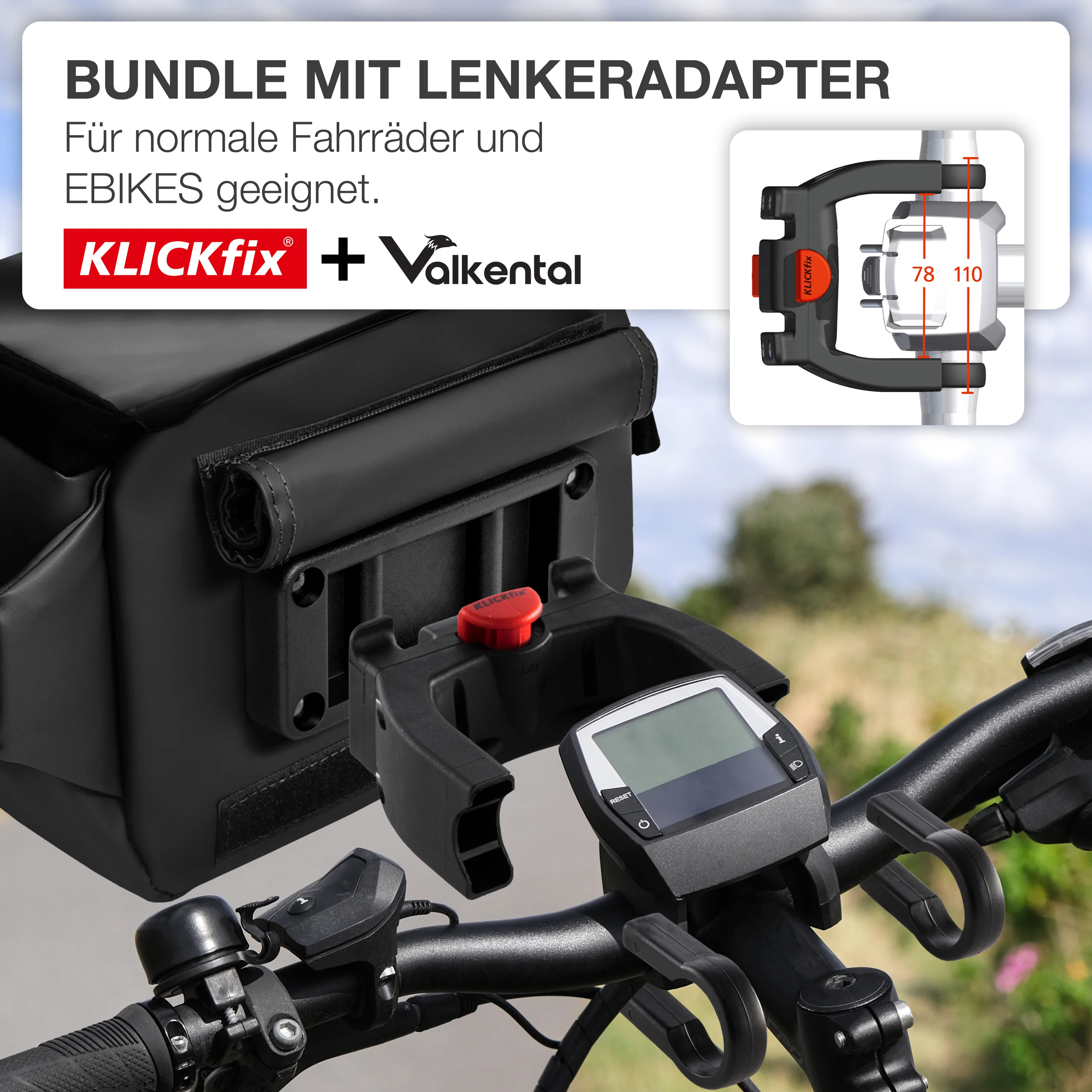 3in1 City Bag - Multifunktionale & reflektierende Lenkertasche - Image 23