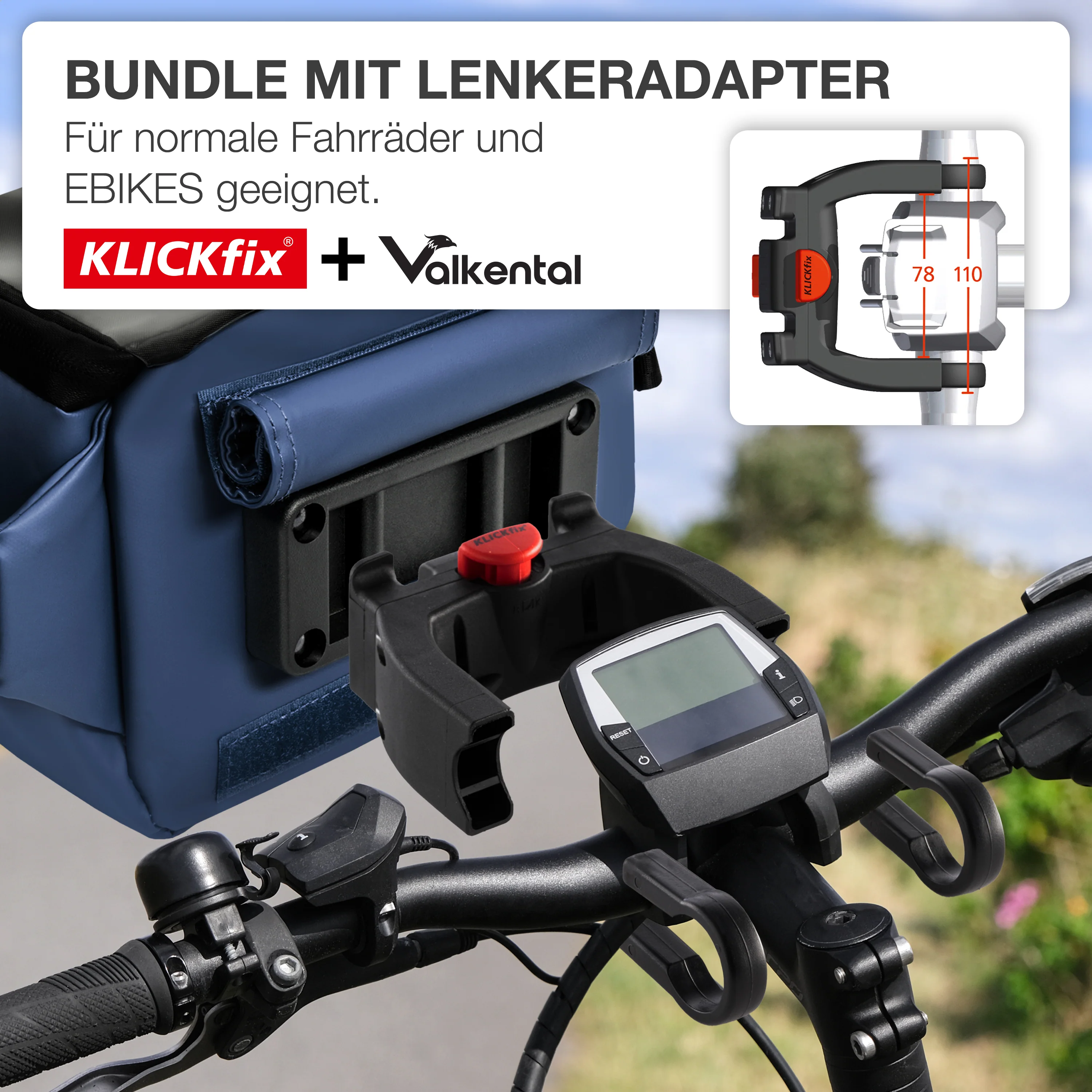 3in1 City Bag - Multifunktionale & reflektierende Lenkertasche - Image 25