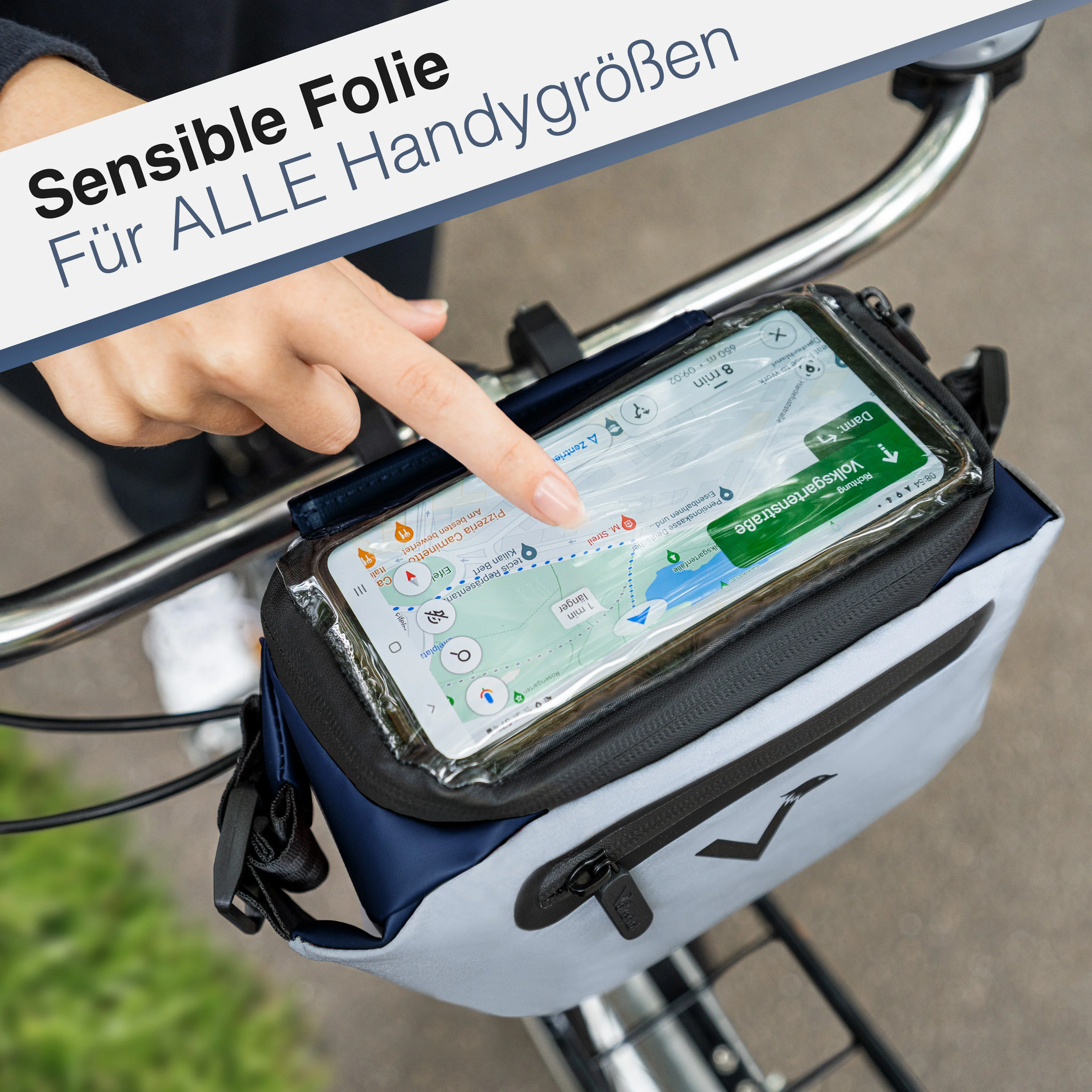 3in1 City Bag - Multifunktionale & reflektierende Lenkertasche - Image 36