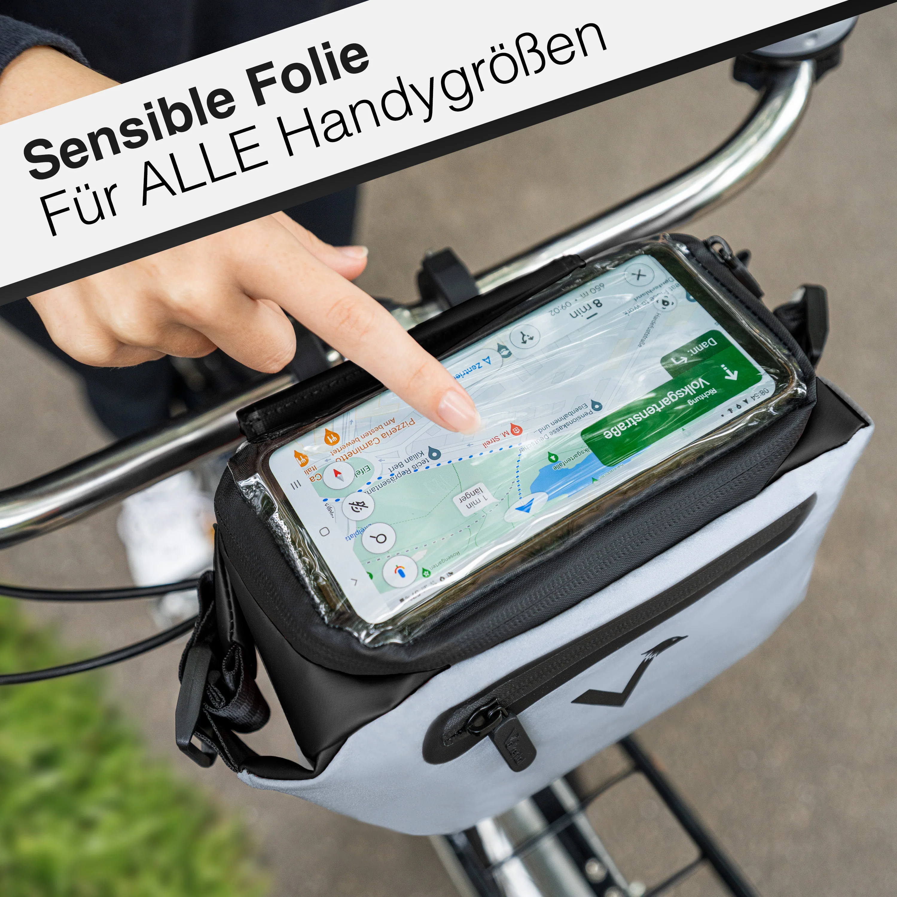 3in1 City Bag - Multifunktionale & reflektierende Lenkertasche - Image 37