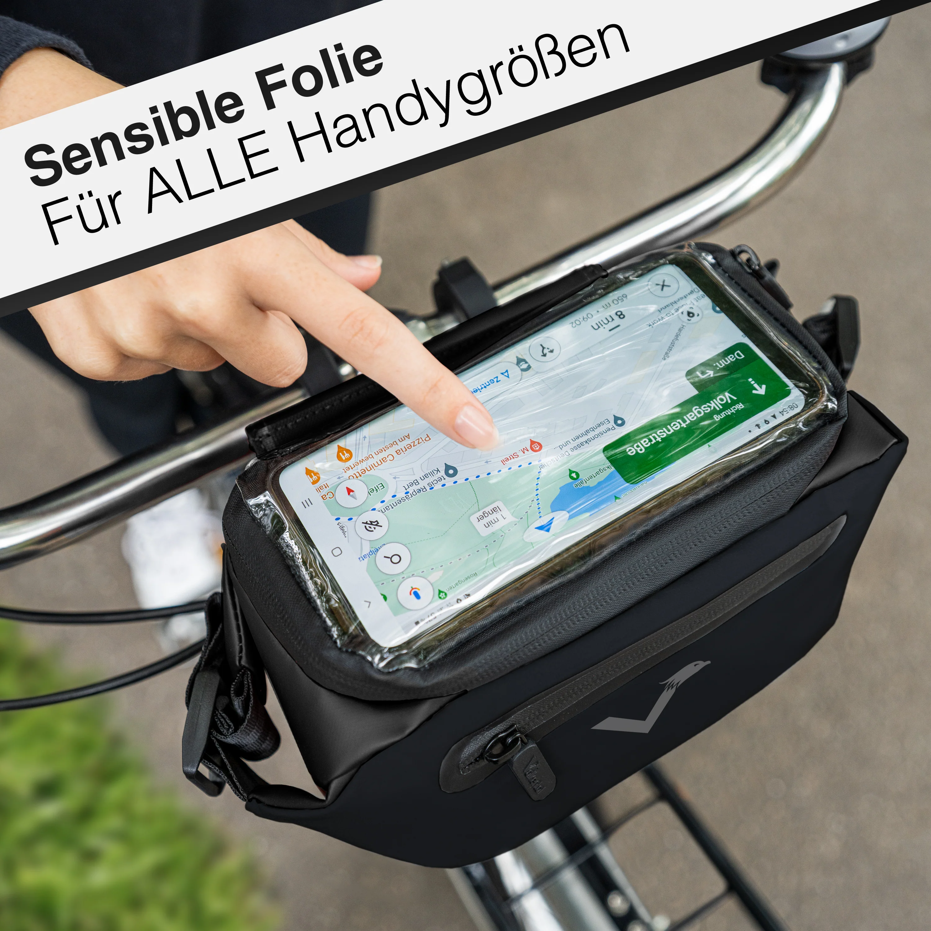 3in1 City Bag - Multifunktionale & reflektierende Lenkertasche - Image 39