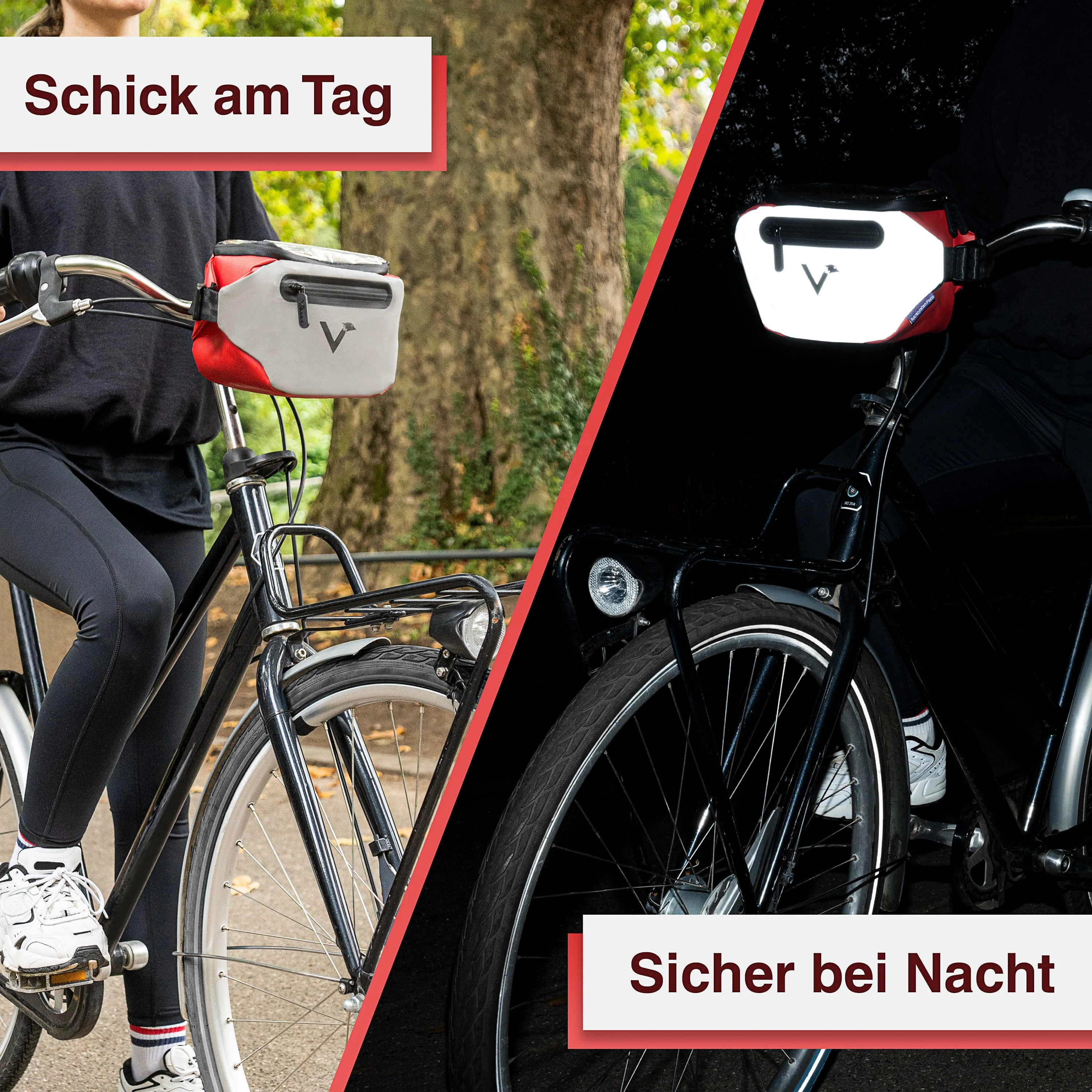 3in1 City Bag - Multifunktionale & reflektierende Lenkertasche | Bundle - Image 10