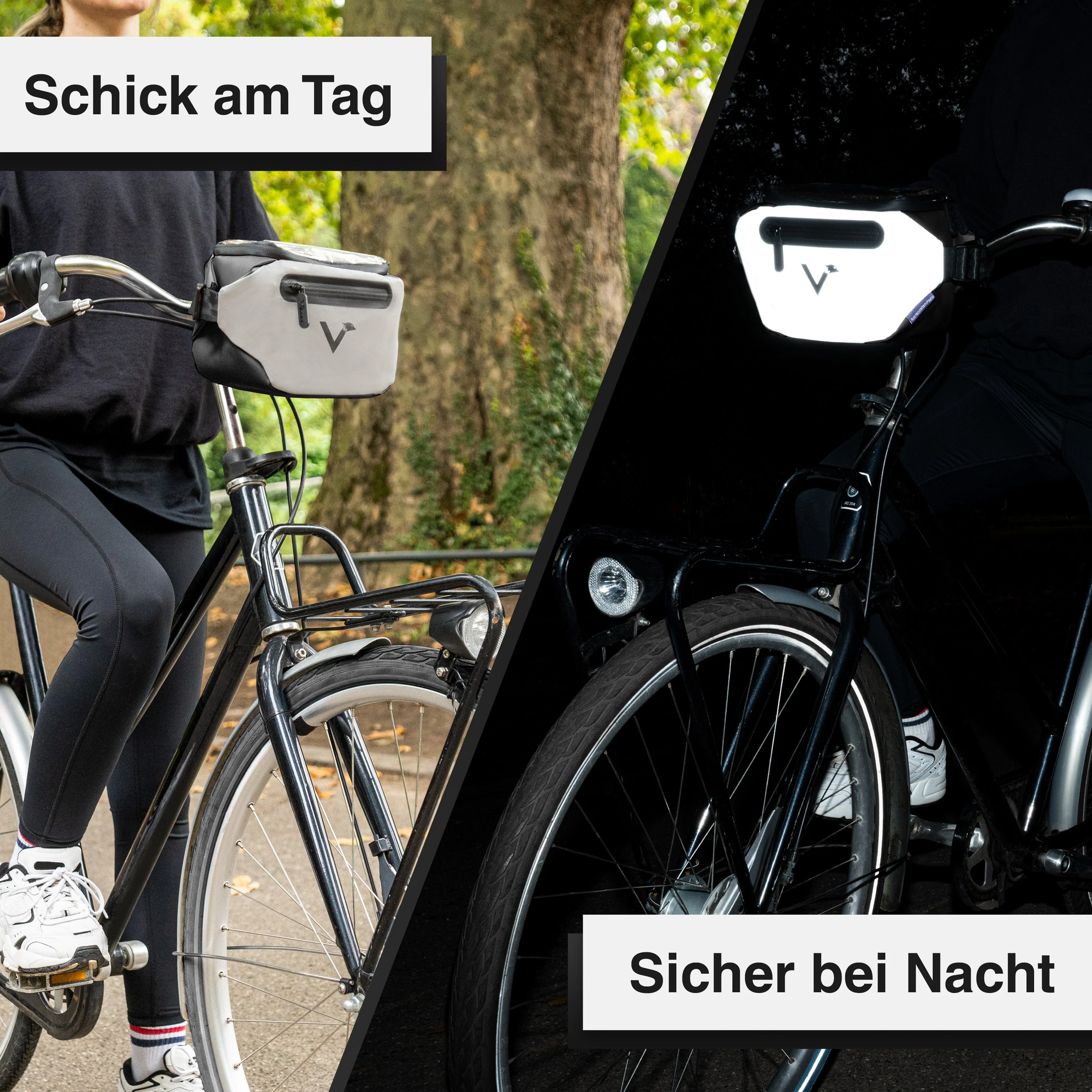 3in1 City Bag - Multifunktionale & reflektierende Lenkertasche | Bundle - Image 4