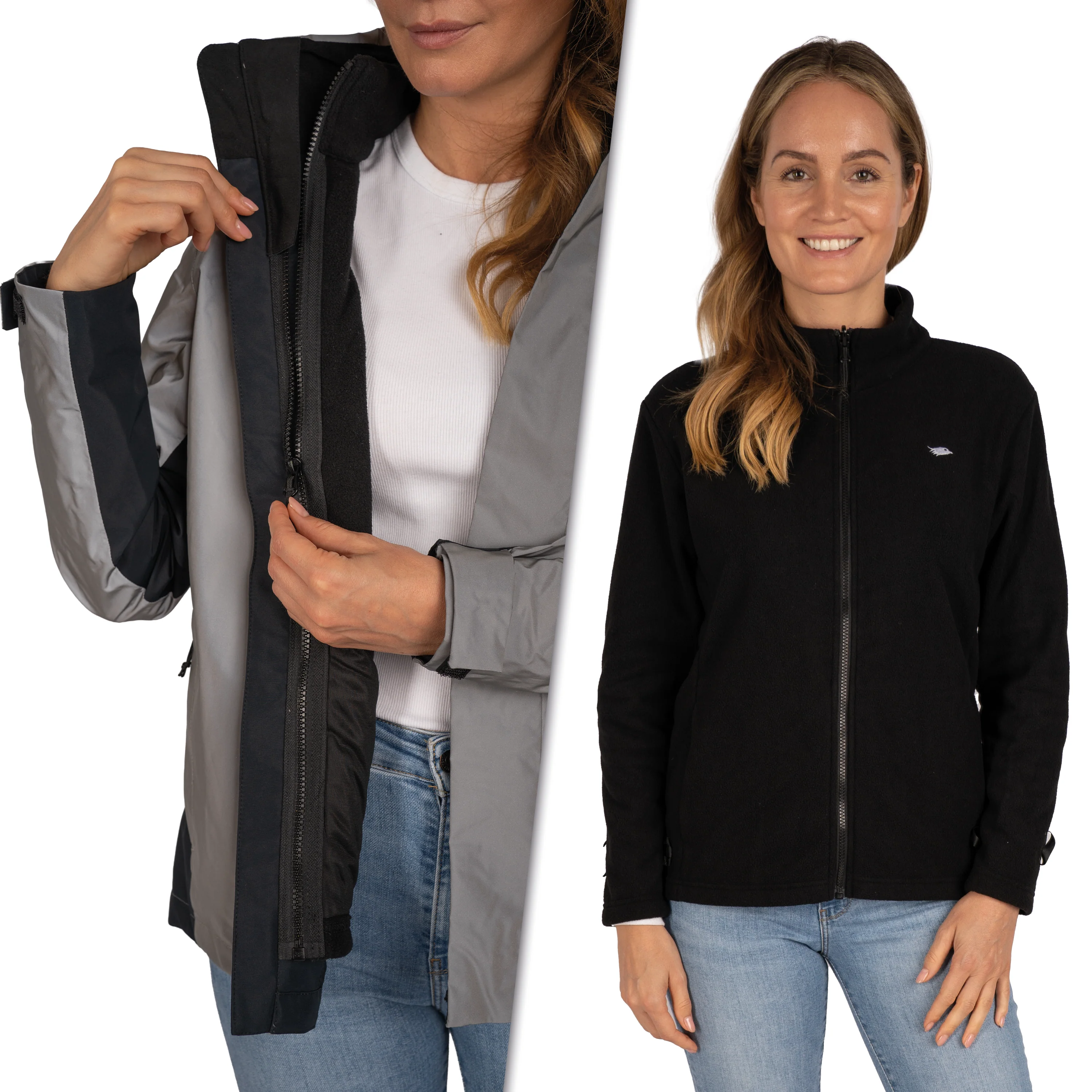 3in1 Smart Jacket - 100% reflektierend & wasserdicht mit Fleece Zipp-In - Image 20
