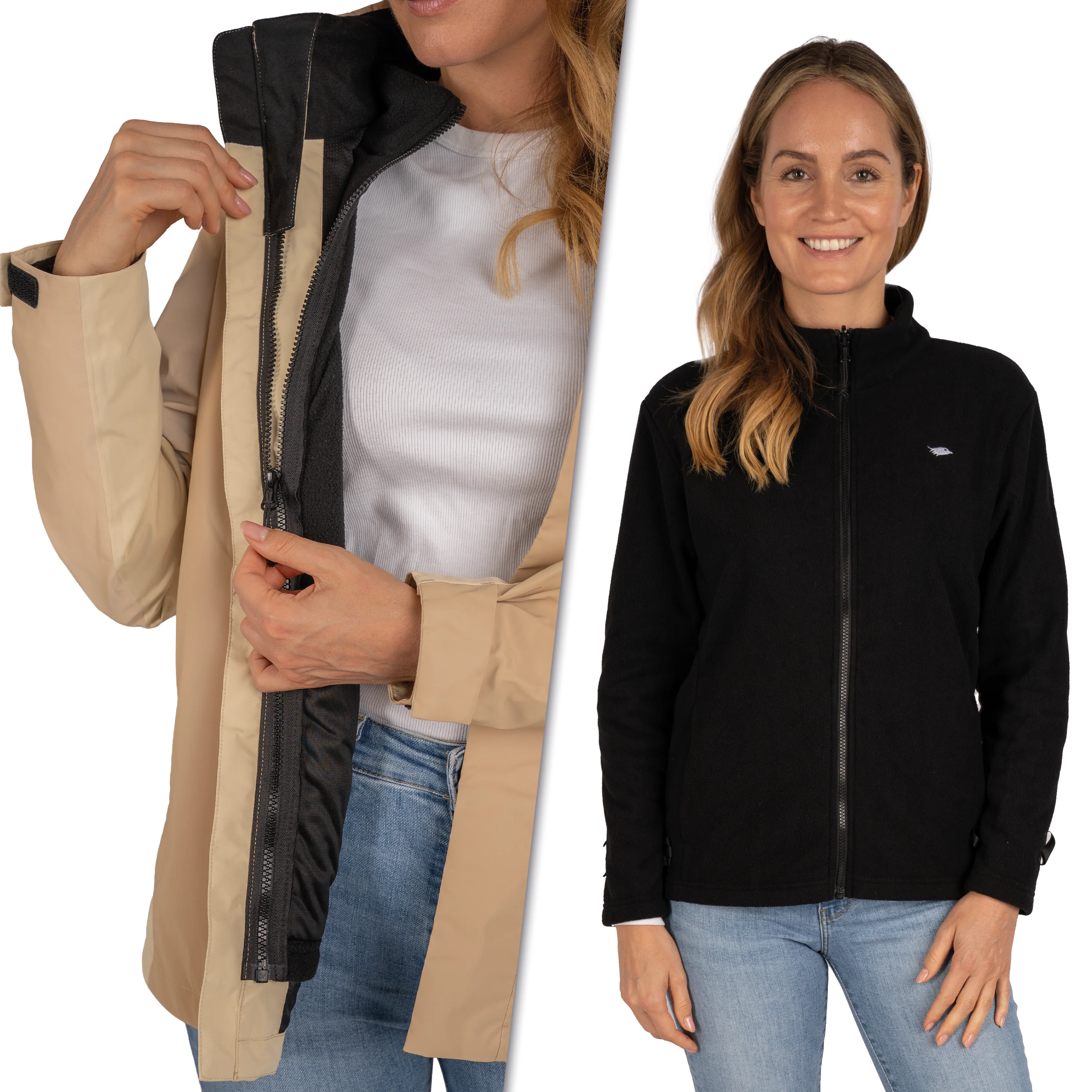 3in1 Smart Jacket - 100% reflektierend & wasserdicht mit Fleece Zipp-In - Image 28