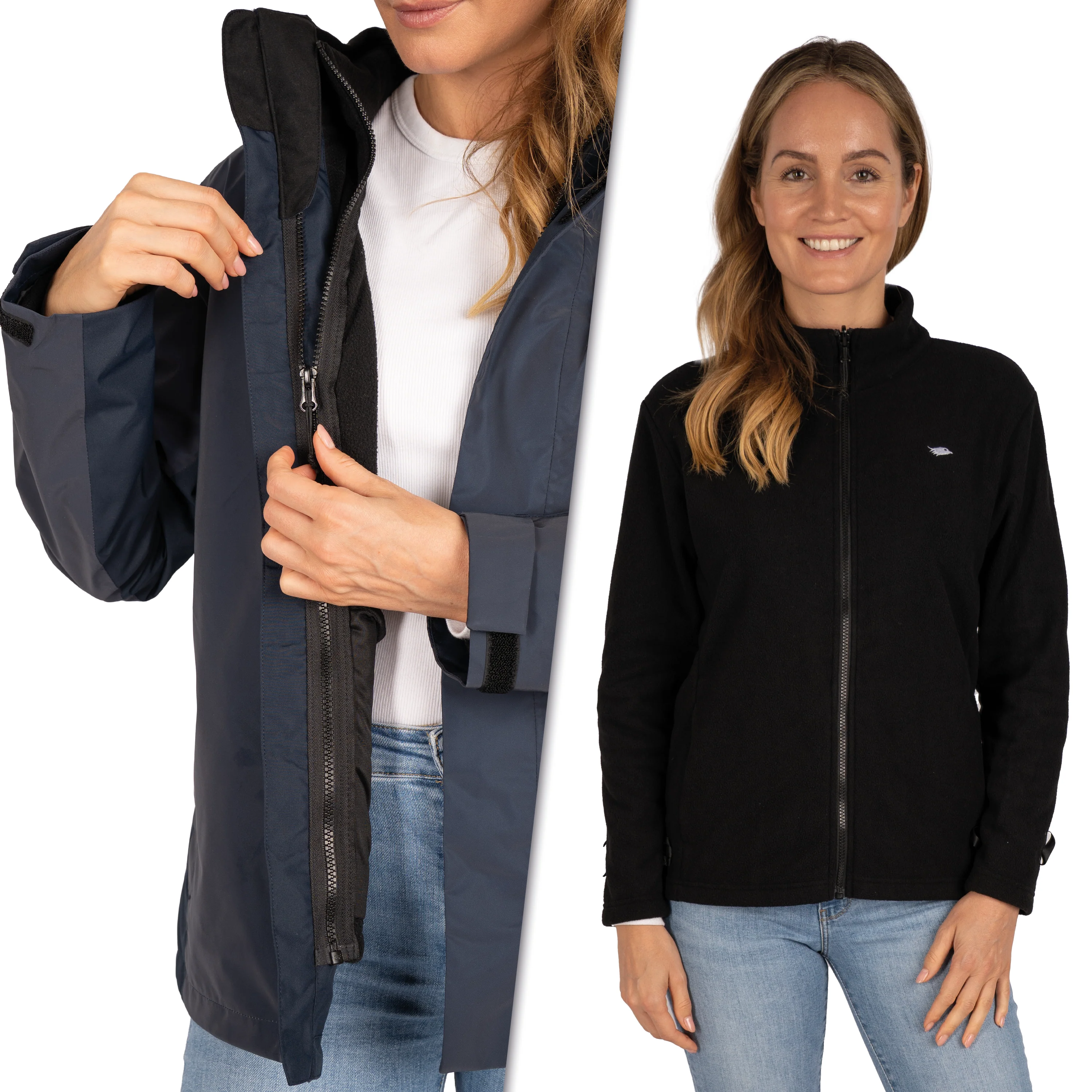 3in1 Smart Jacket - 100% reflektierend & wasserdicht mit Fleece Zipp-In - Image 36