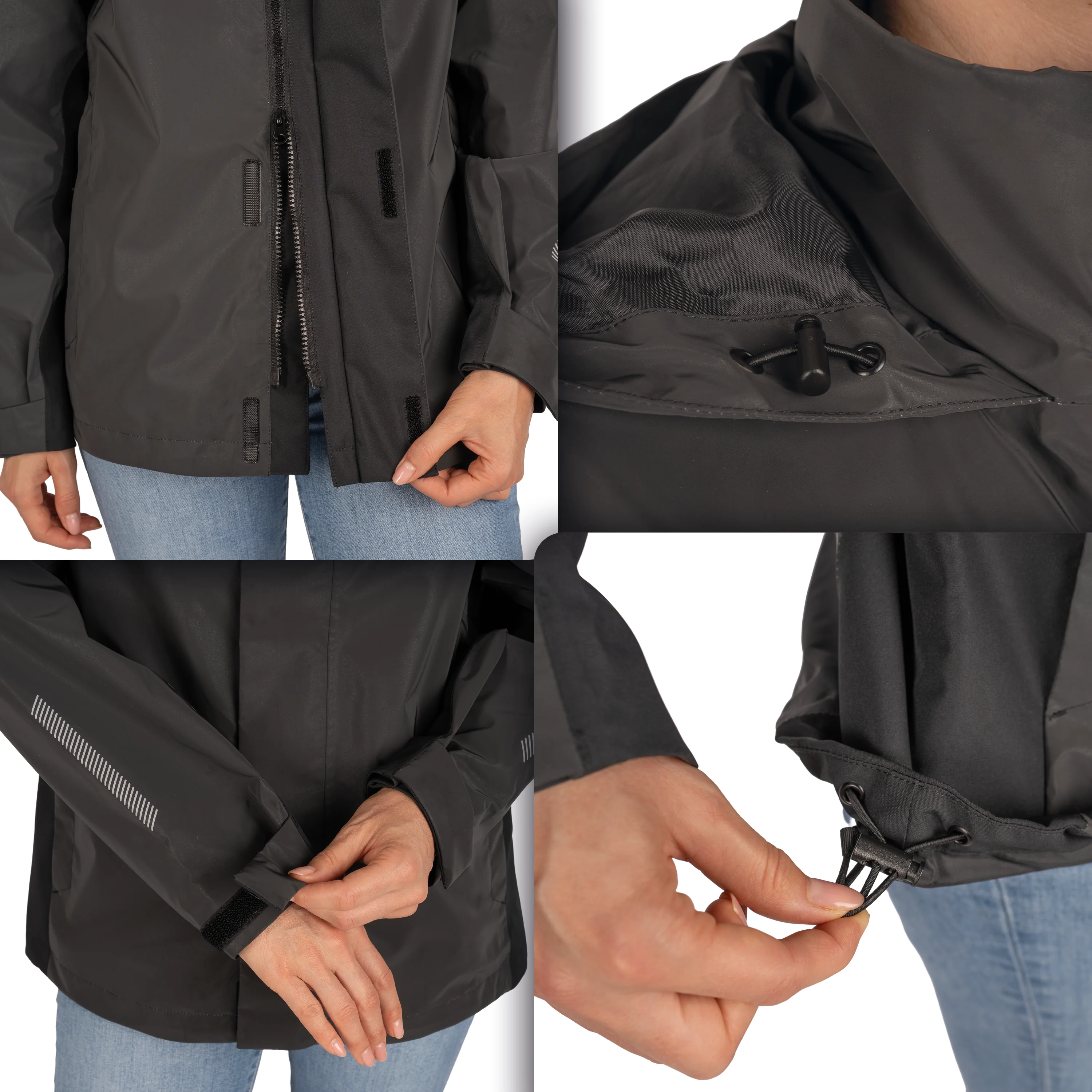 3in1 Smart Jacket - 100% reflektierend & wasserdicht mit Fleece Zipp-In - Image 7