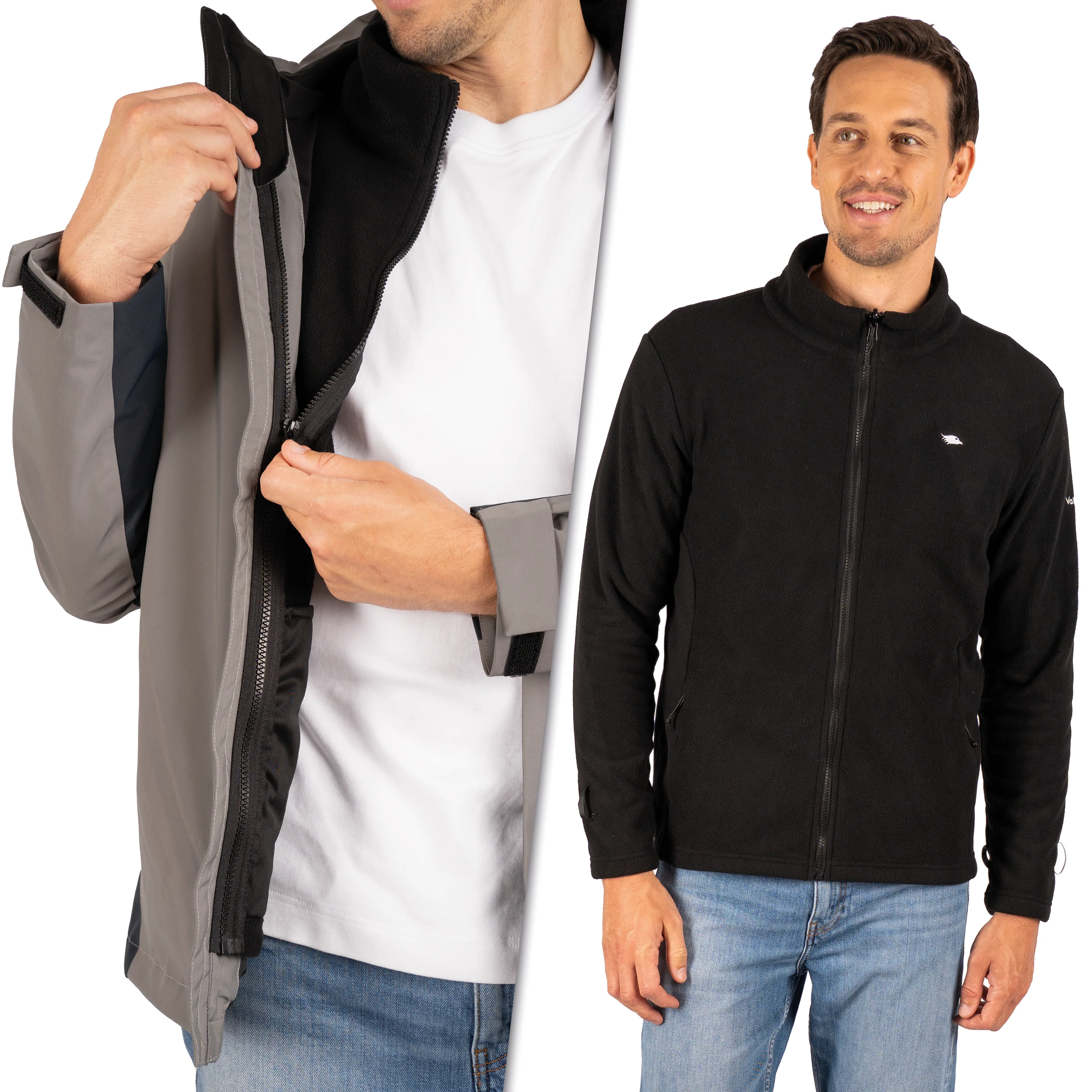 3in1 Smart Jacket - 100% reflektierend & wasserdicht mit Fleece Zipp-In - Image 12