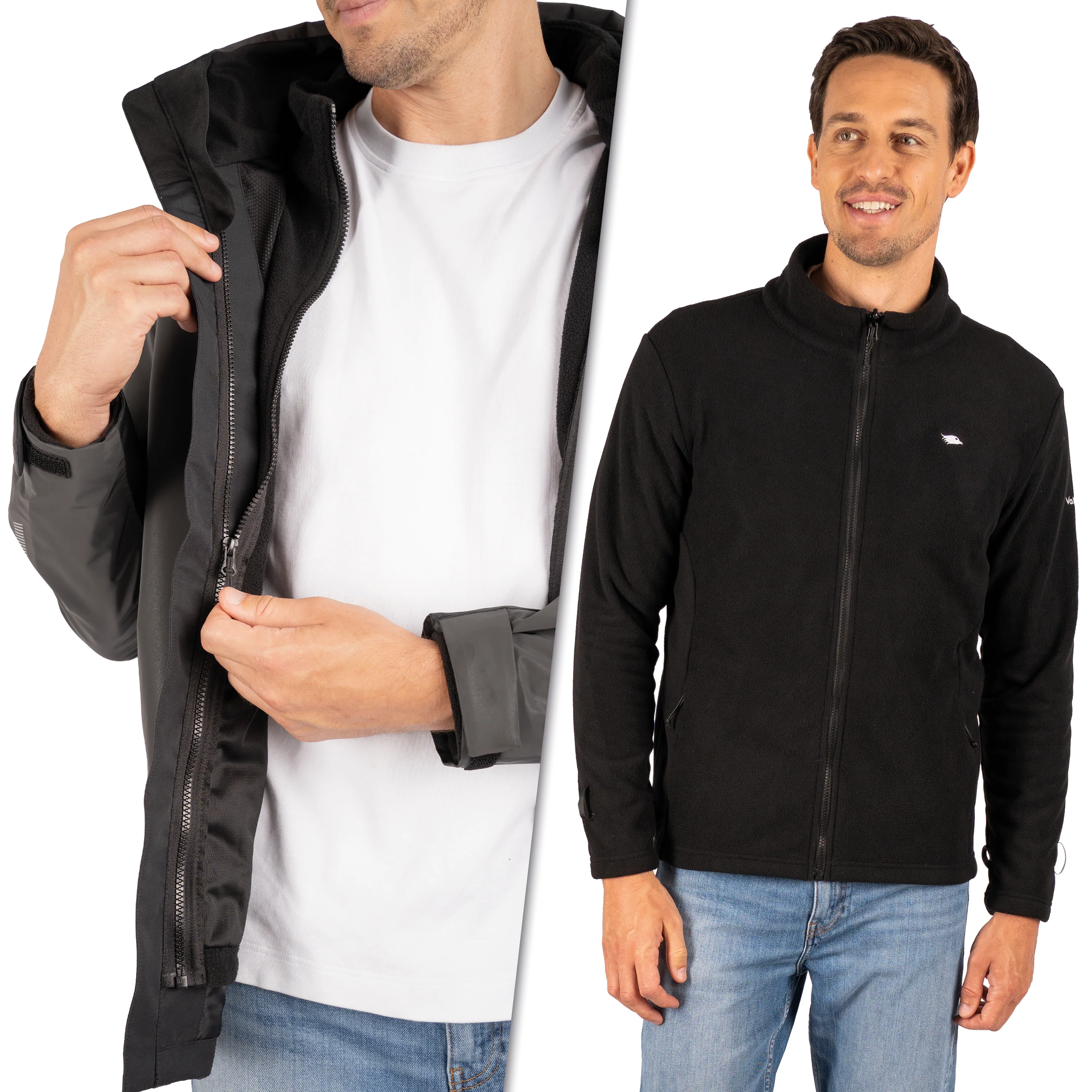 3in1 Smart Jacket - 100% reflektierend & wasserdicht mit Fleece Zipp-In - Image 20