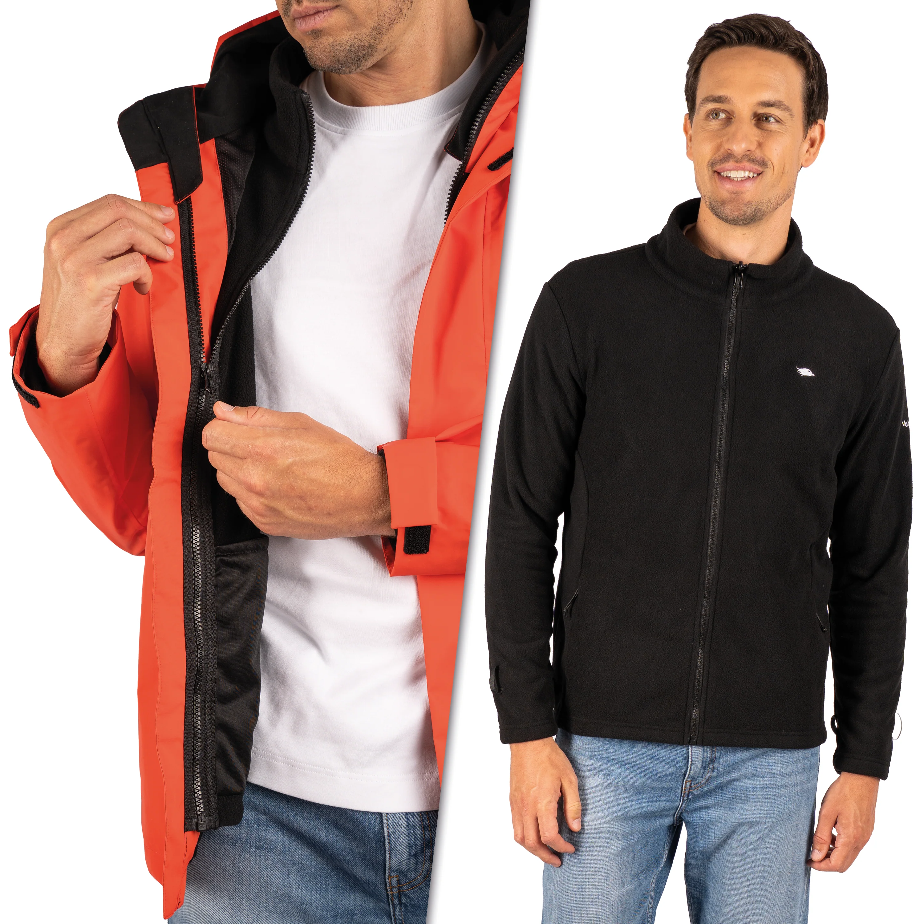 3in1 Smart Jacket - 100% reflektierend & wasserdicht mit Fleece Zipp-In - Image 28