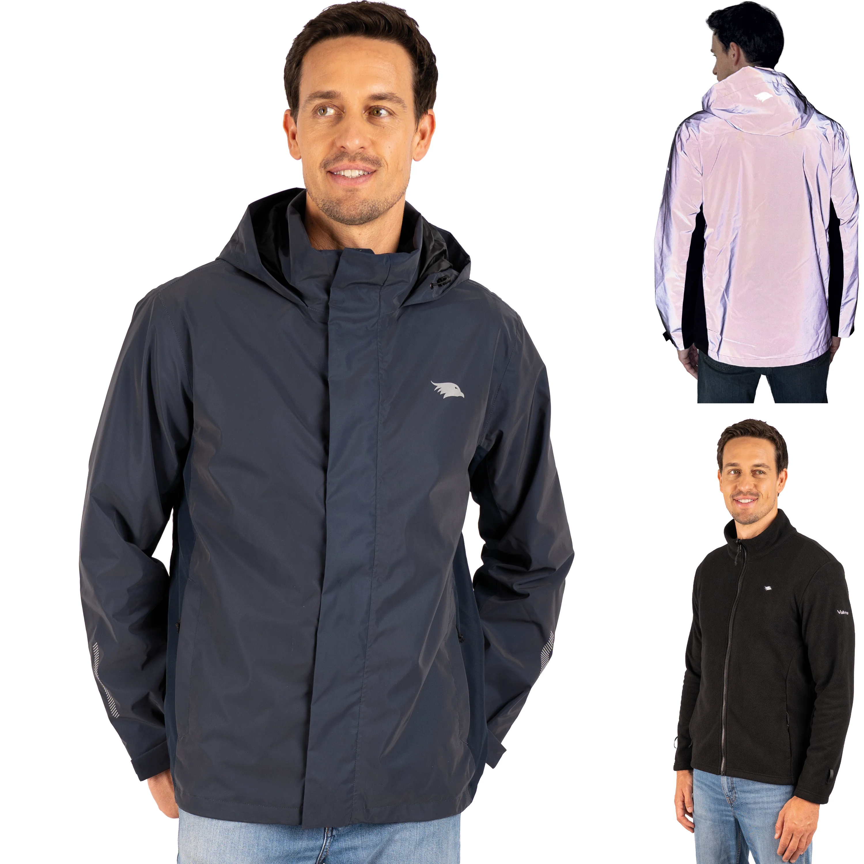 3in1 Smart Jacket - 100% reflektierend & wasserdicht mit Fleece Zipp-In - Image 33