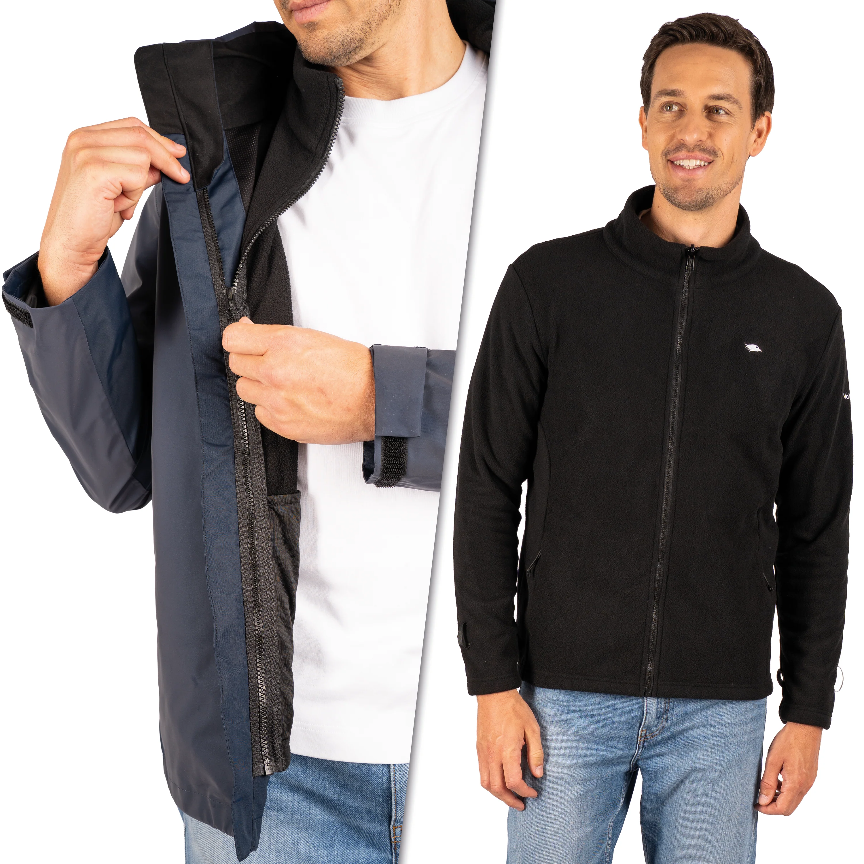 3in1 Smart Jacket - 100% reflektierend & wasserdicht mit Fleece Zipp-In - Image 36