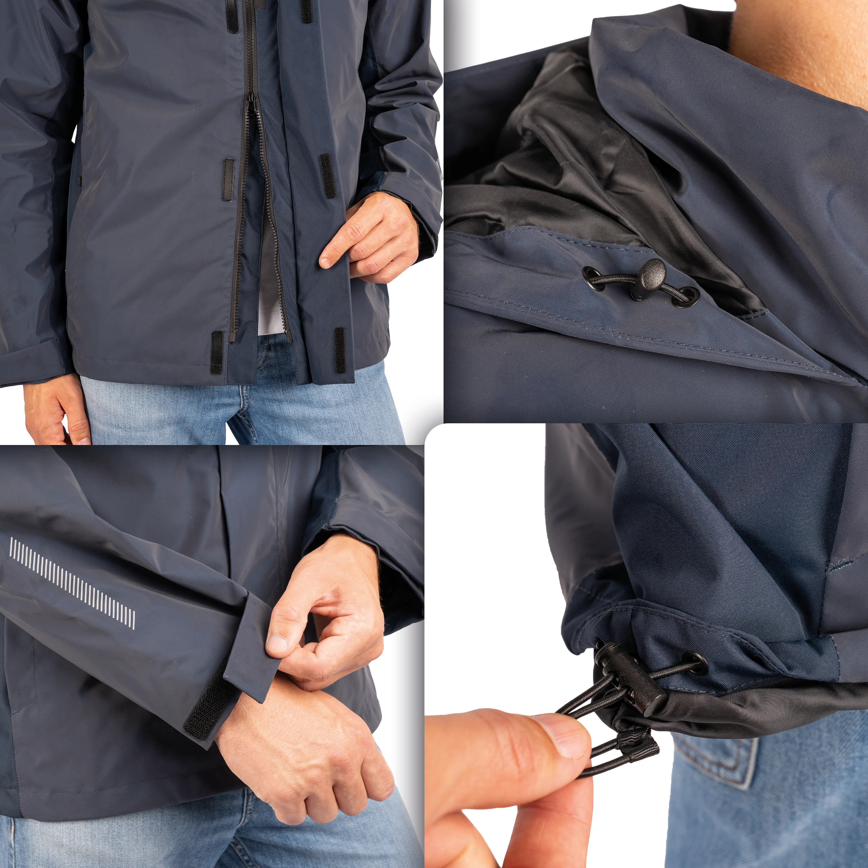 3in1 Smart Jacket - 100% reflektierend & wasserdicht mit Fleece Zipp-In - Image 38