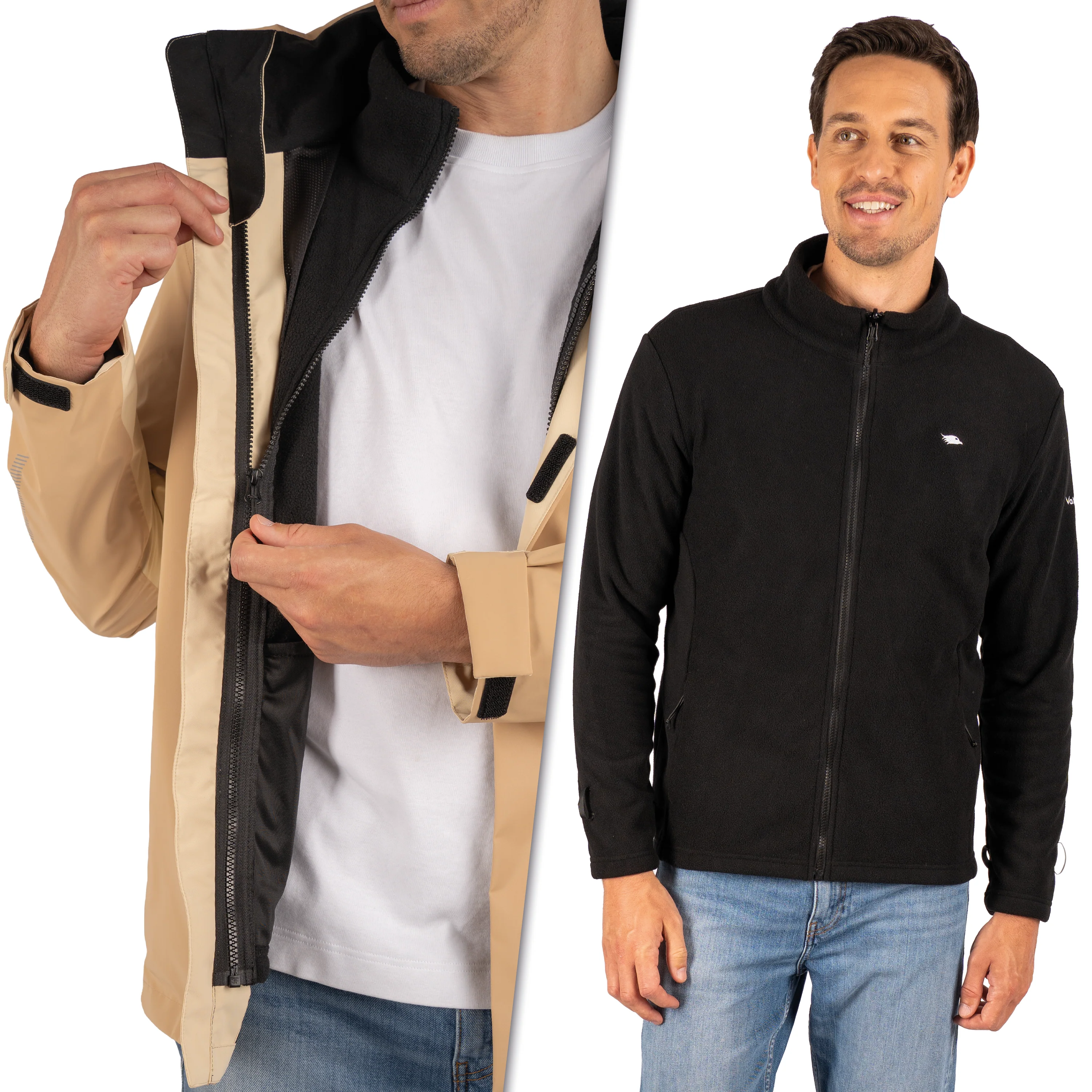 3in1 Smart Jacket - 100% reflektierend & wasserdicht mit Fleece Zipp-In - Image 5