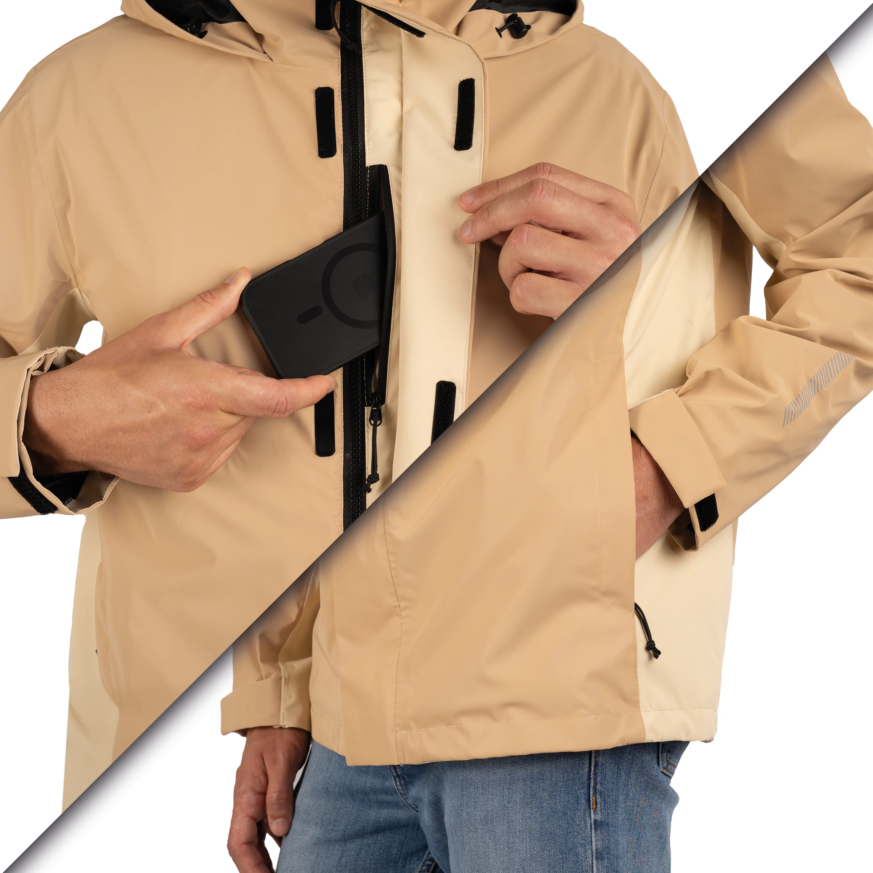3in1 Smart Jacket - 100% reflektierend & wasserdicht mit Fleece Zipp-In - Image 6