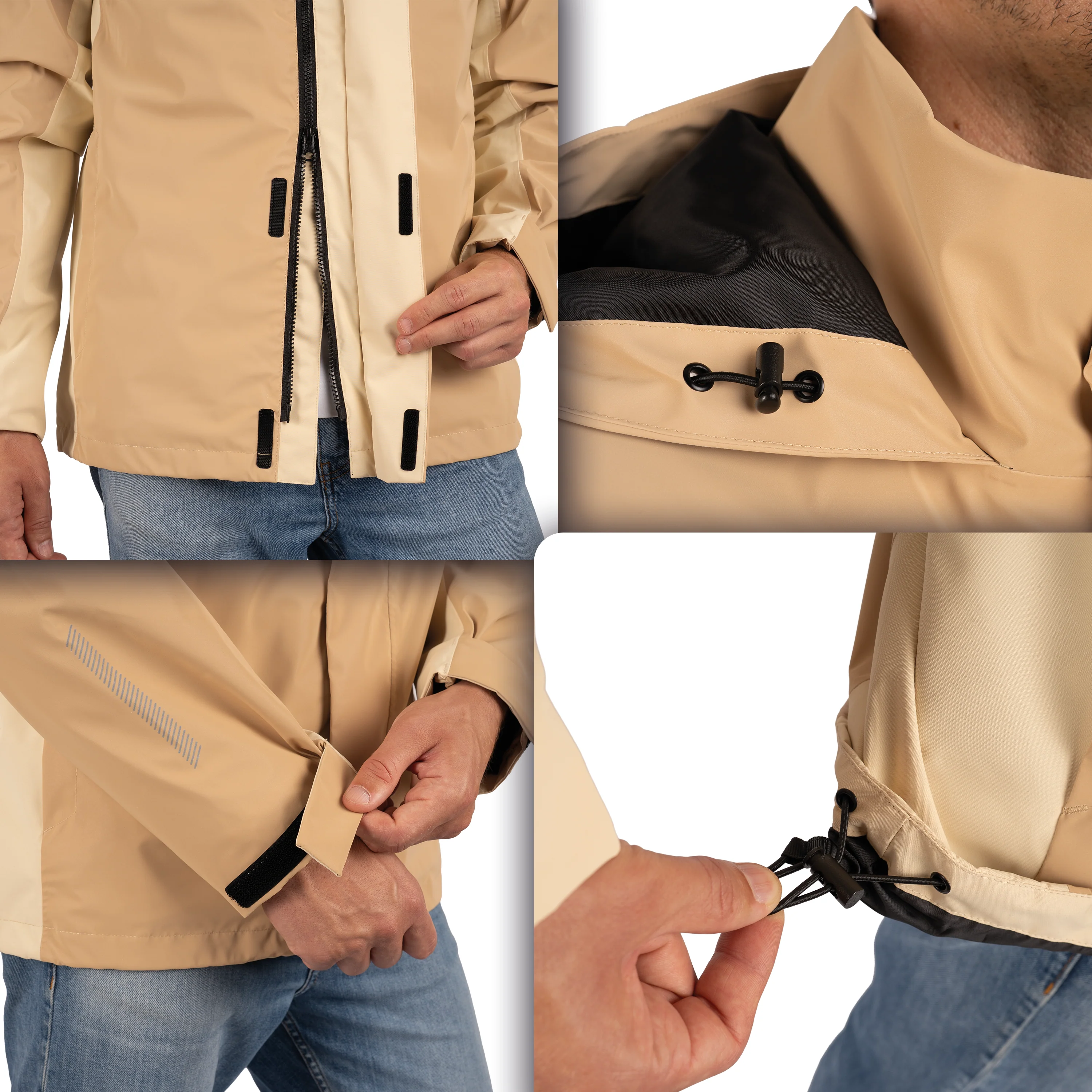3in1 Smart Jacket - 100% reflektierend & wasserdicht mit Fleece Zipp-In - Image 7