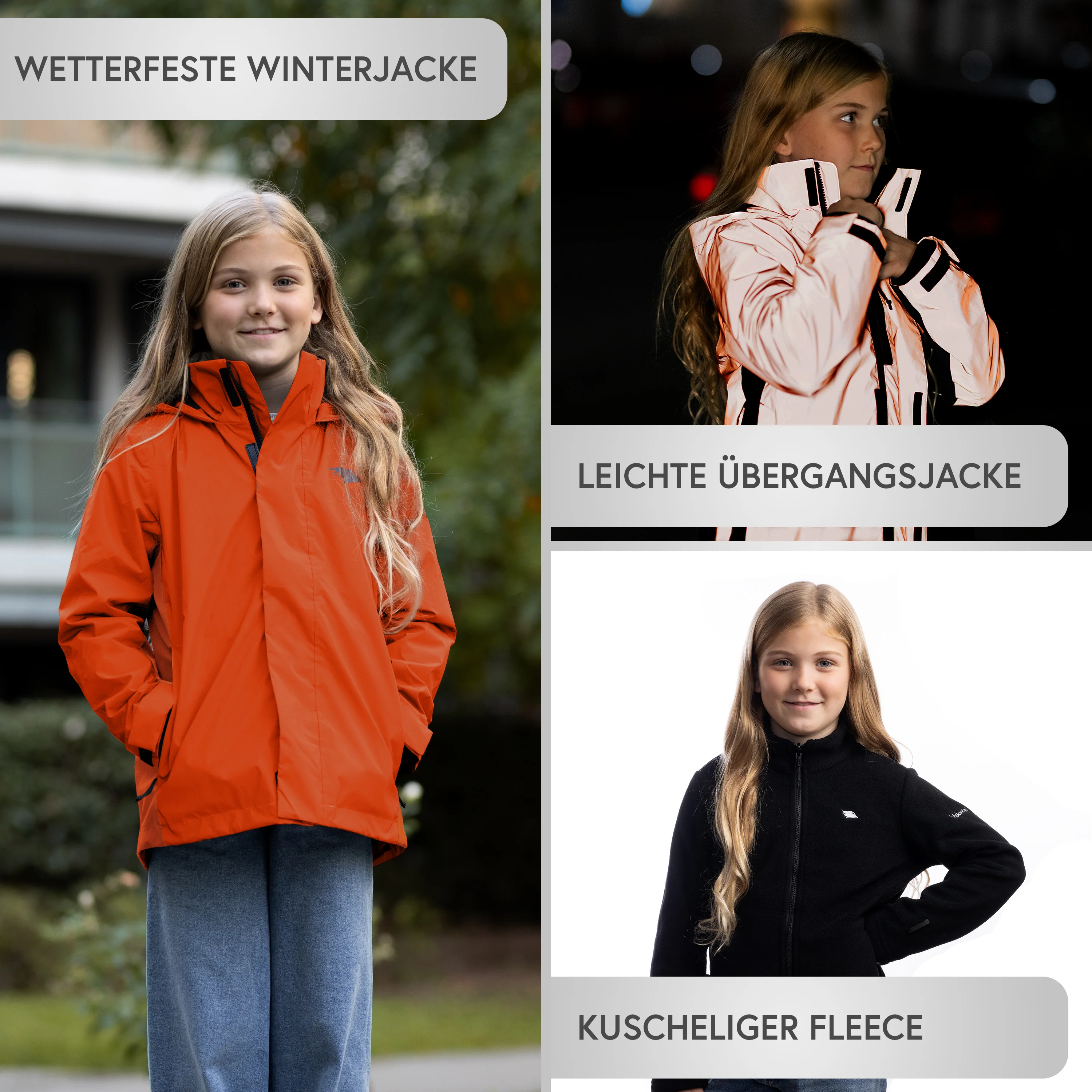 3in1 Smart Jacket - Reflektierende Jacke mit Fleece Zipp-In für Kinder & Jugendliche - Image 10