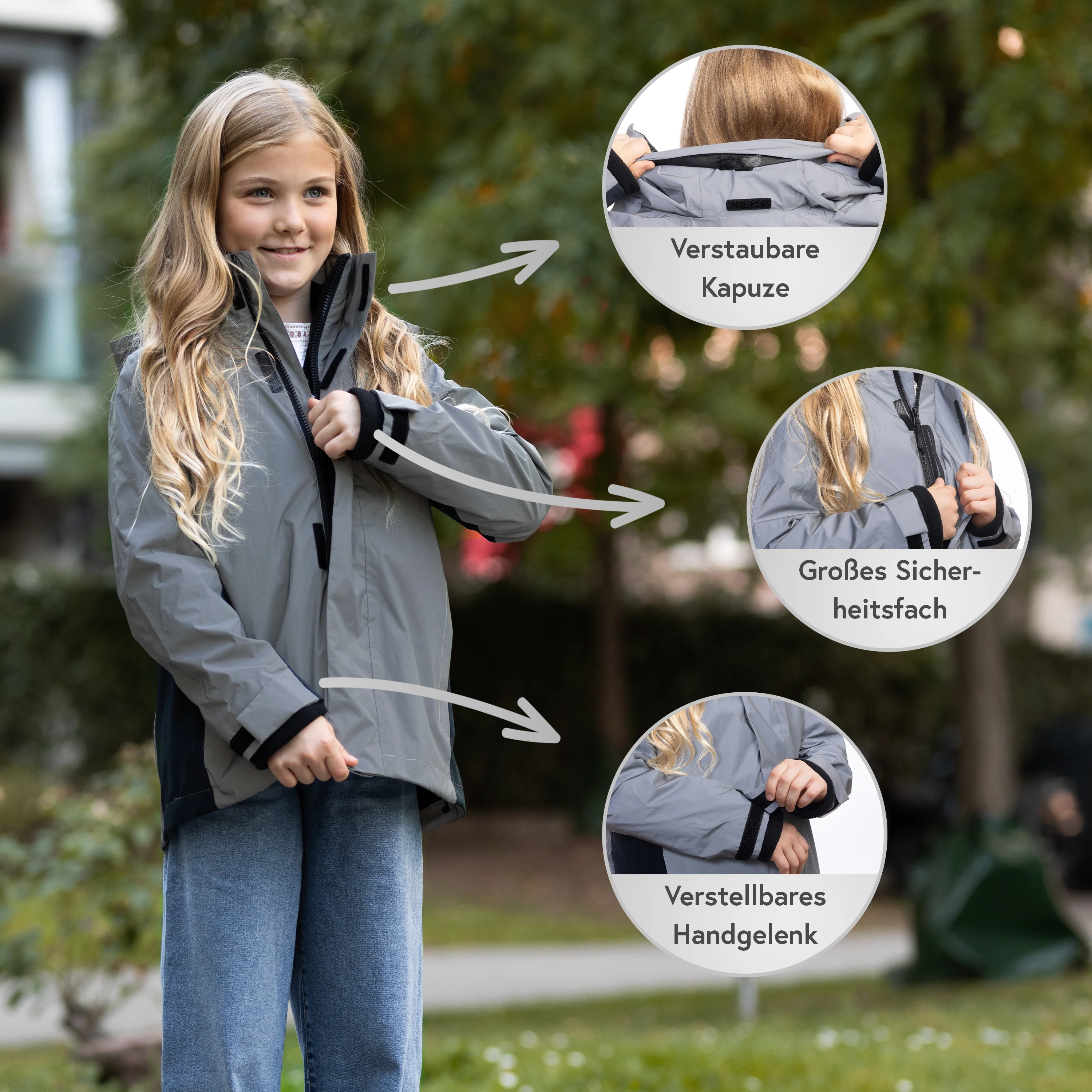 3in1 Smart Jacket - Reflektierende Jacke mit Fleece Zipp-In für Kinder & Jugendliche - Image 5