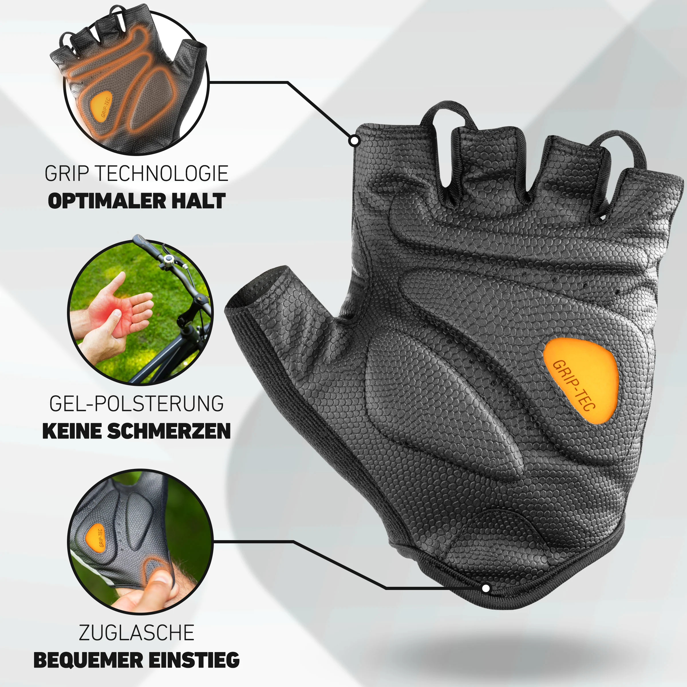 BikeRider Advanced - Profi Radhandschuh mit Gel Polster - Image 7