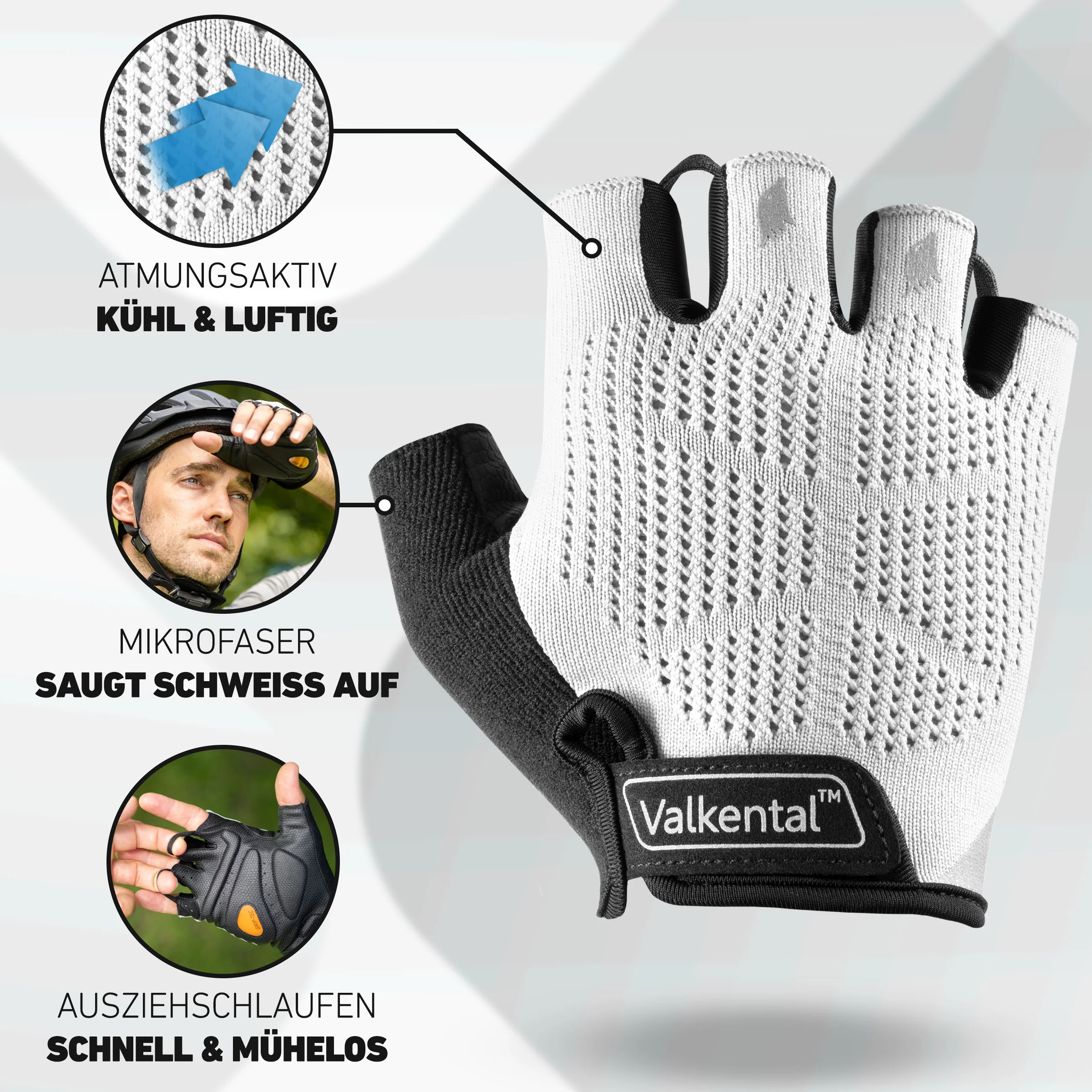 BikeRider Advanced - Profi Radhandschuh mit Gel Polster - Image 8