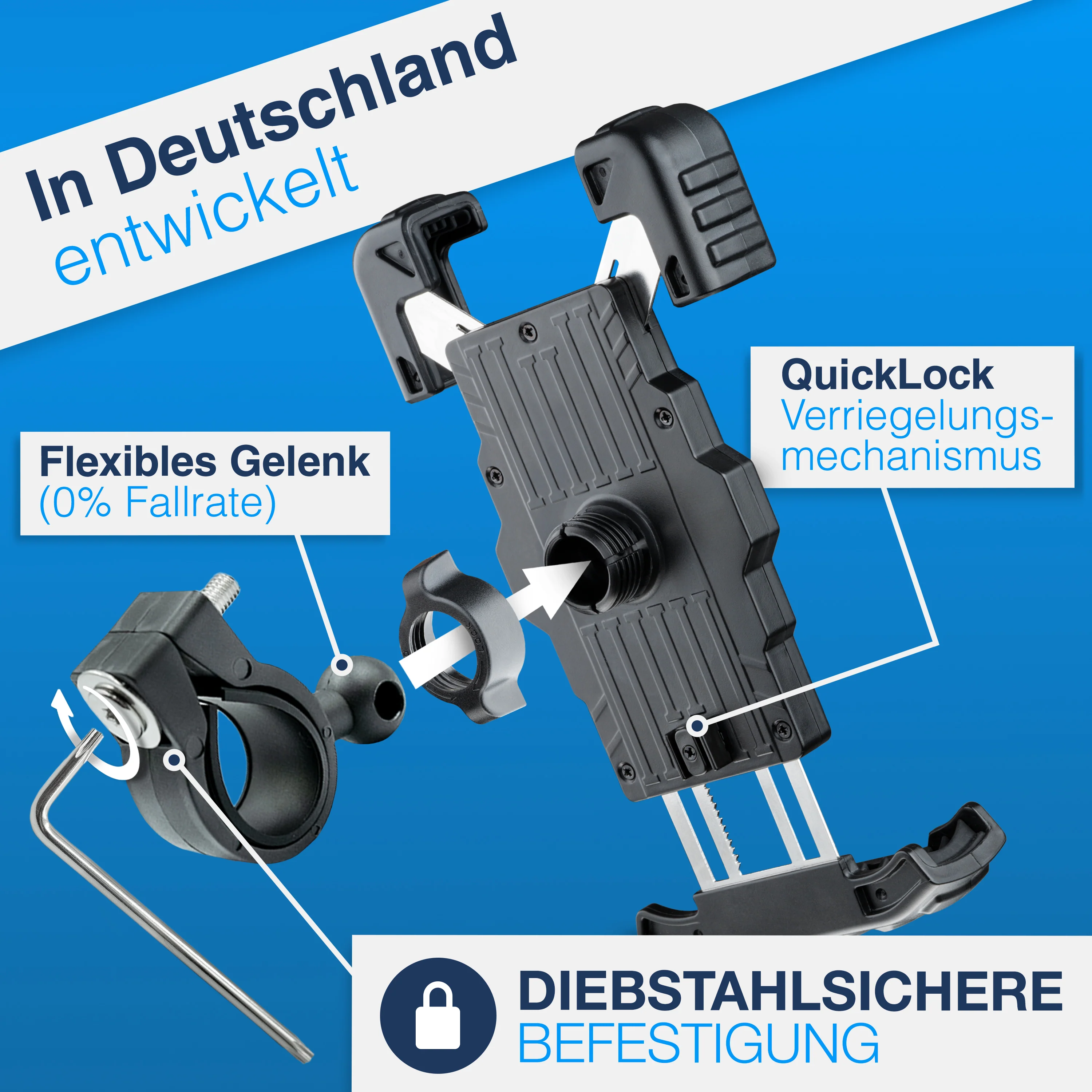 PhoneFix - Fahrrad Handyhalterung zum Befestigen am Lenker - Image 9