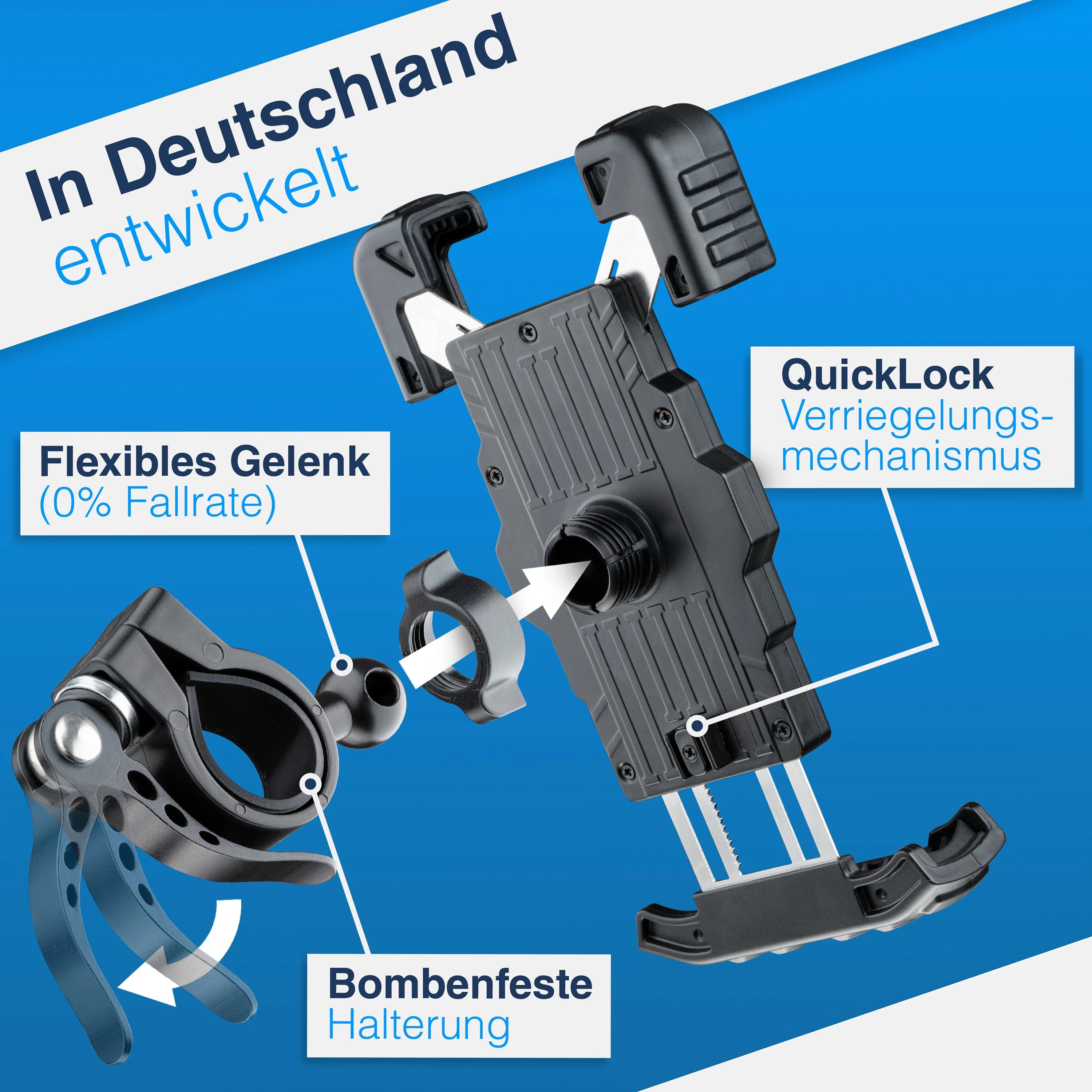 PhoneFix - Fahrrad Handyhalterung zum Befestigen am Lenker | Bundle - Image 5