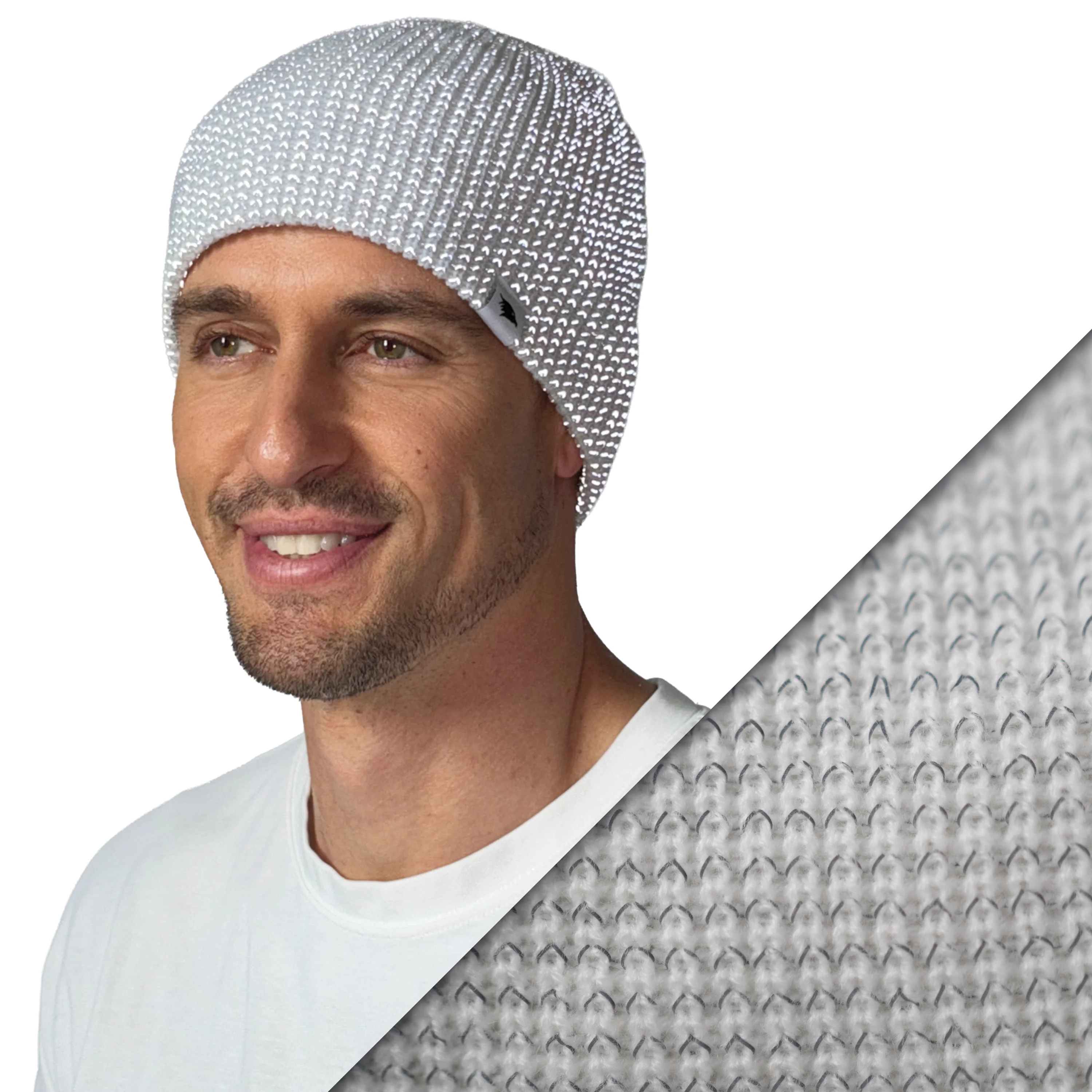 Reflective Beanie - Strickmütze mit reflektierendem Garn - Image 14