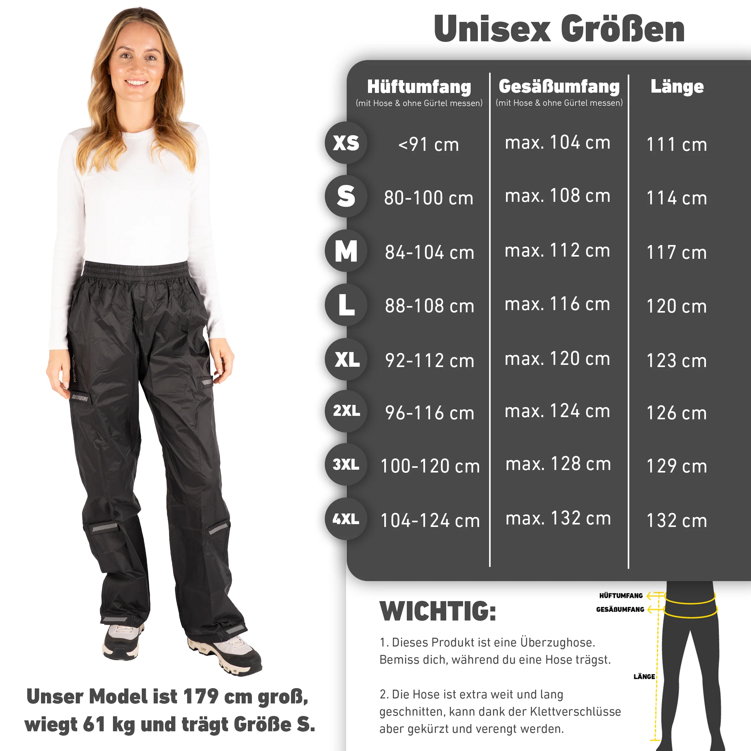 Ultimate Bike Pant - Reflektierende & Wasserdichte Regenhose - Unisex - Image 8