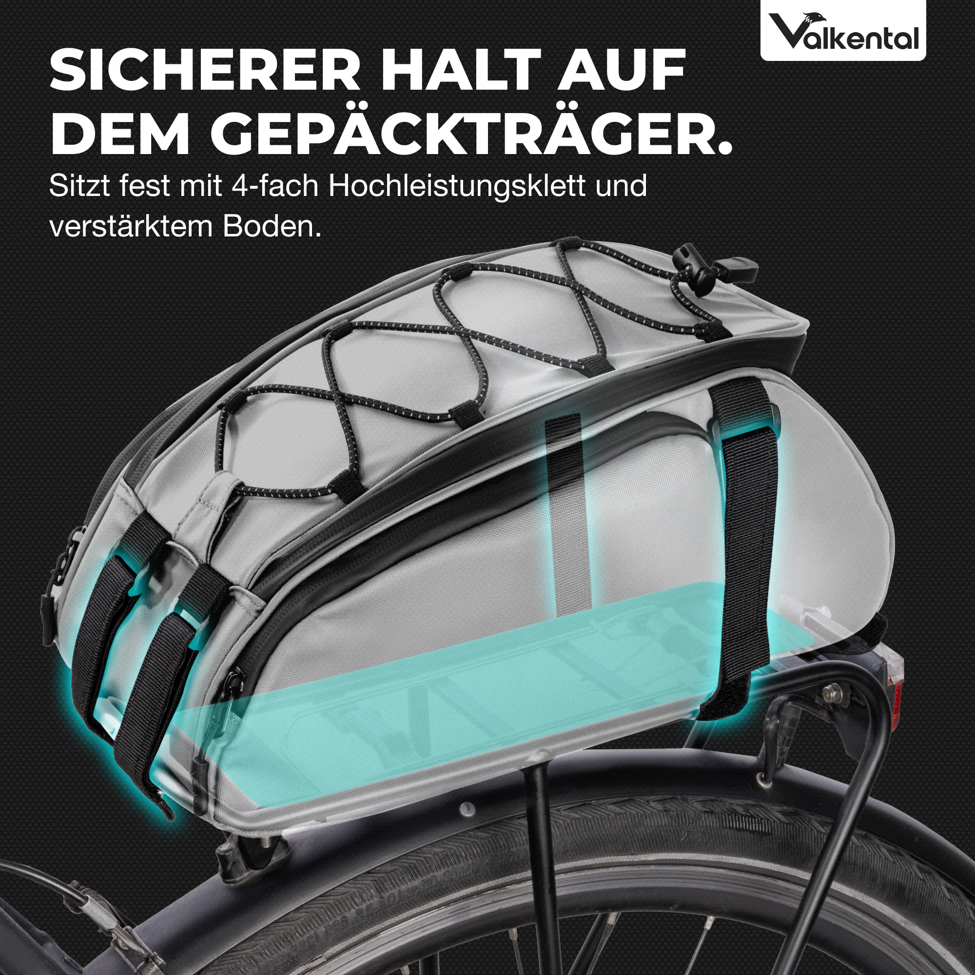 Trunk Bag - Aufliegende 3in1 Gepäckträgertasche mit Rucksackfunktion - Image 16