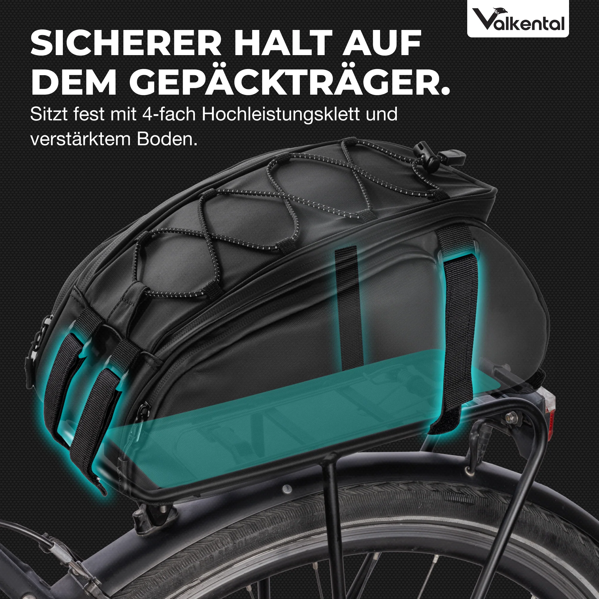 Trunk Bag - Aufliegende 3in1 Gepäckträgertasche mit Rucksackfunktion - Image 25