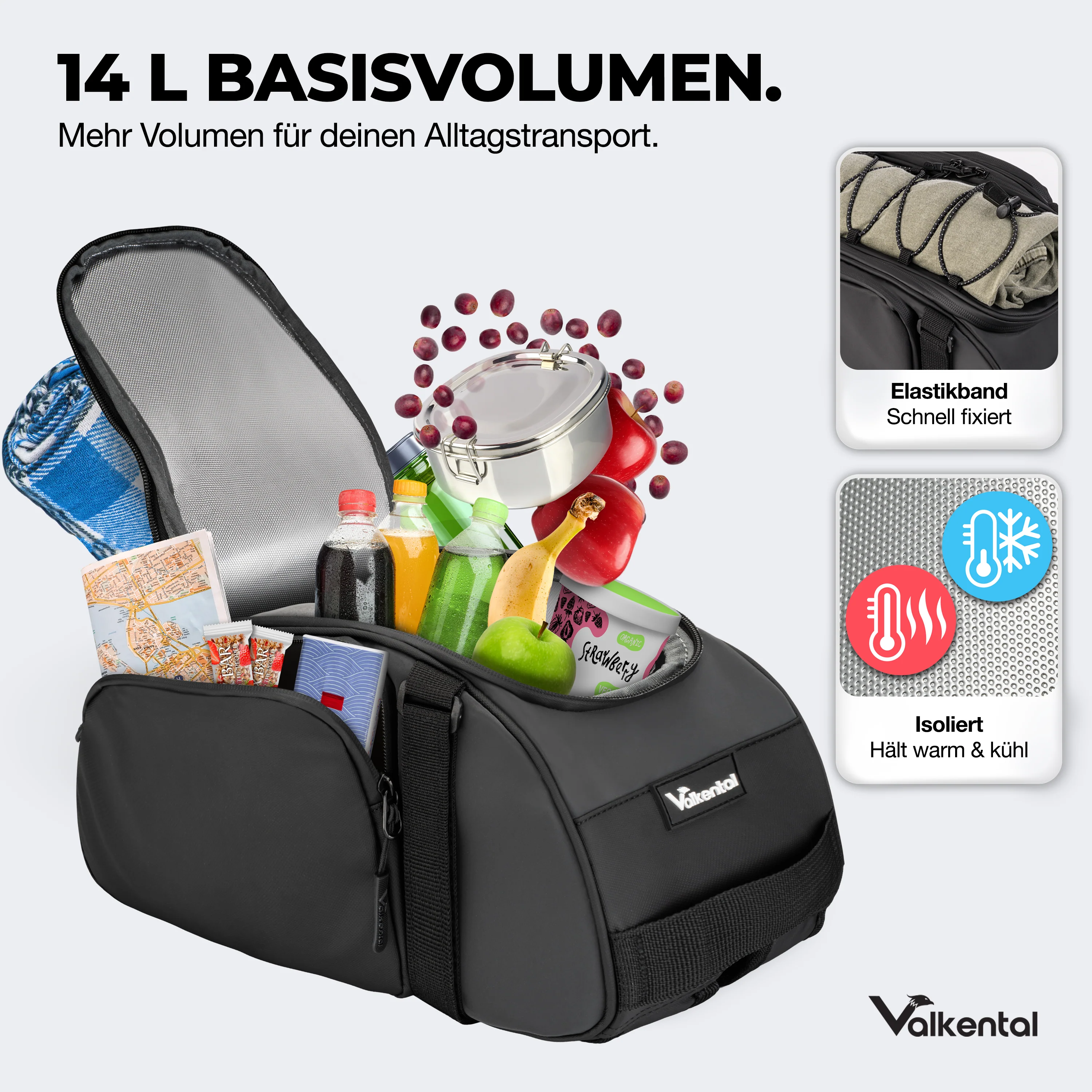 Trunk Bag - Aufliegende 3in1 Gepäckträgertasche mit Rucksackfunktion - Image 35