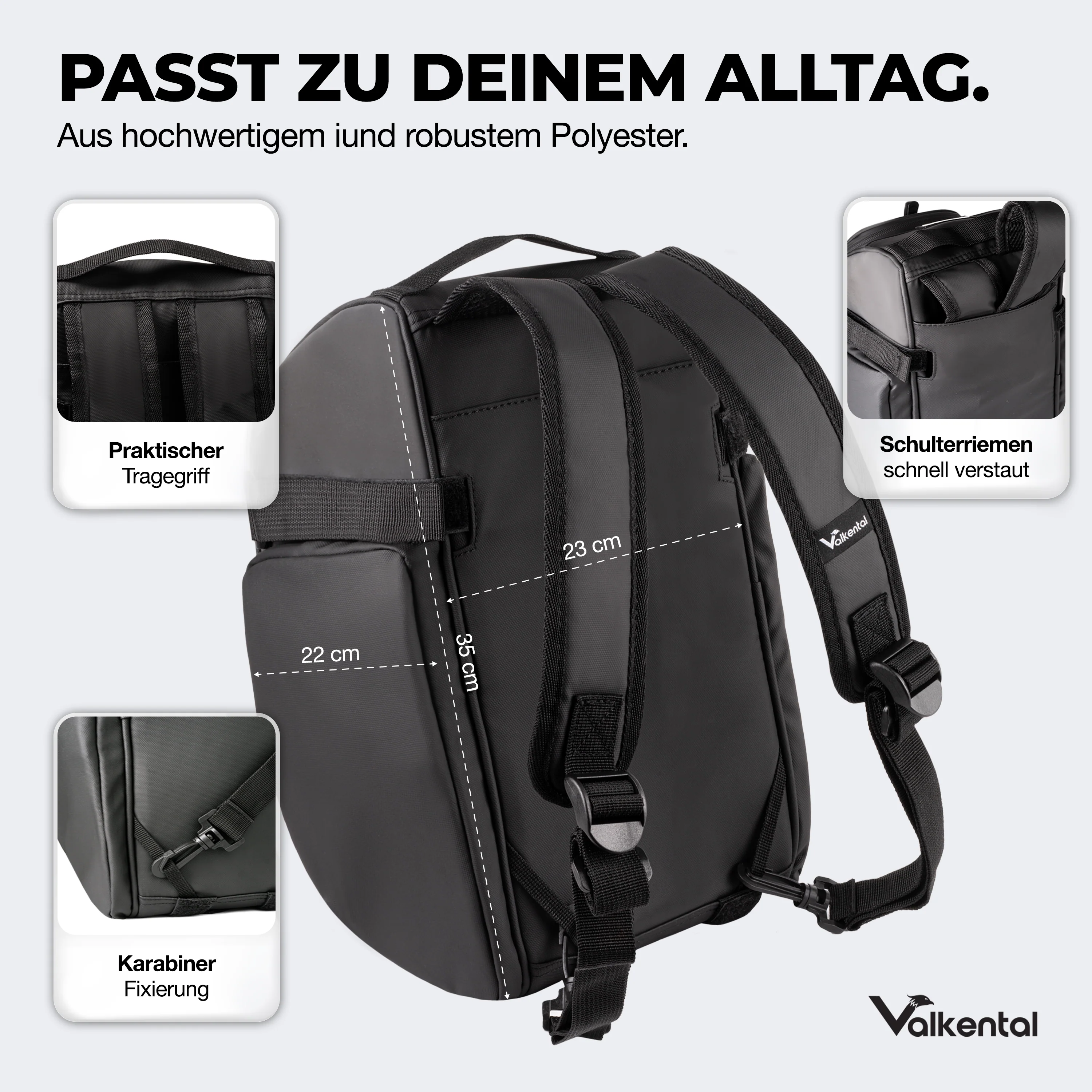 Trunk Bag - Aufliegende 3in1 Gepäckträgertasche mit Rucksackfunktion - Image 36