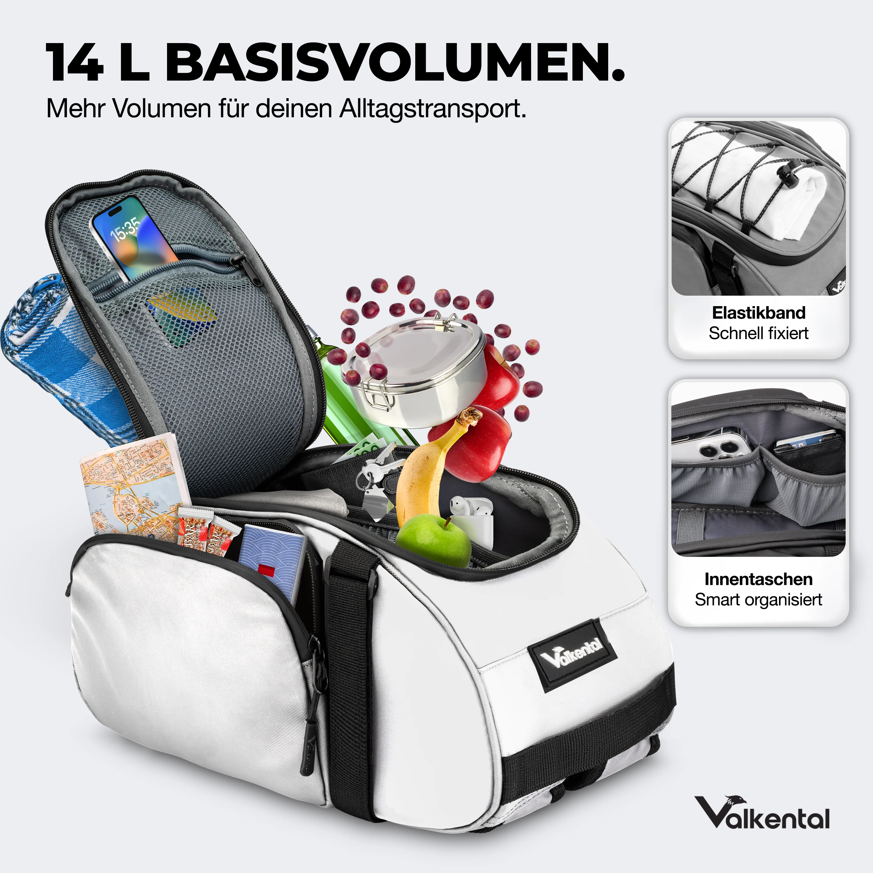 Trunk Bag - Aufliegende 3in1 Gepäckträgertasche mit Rucksackfunktion - Image 44