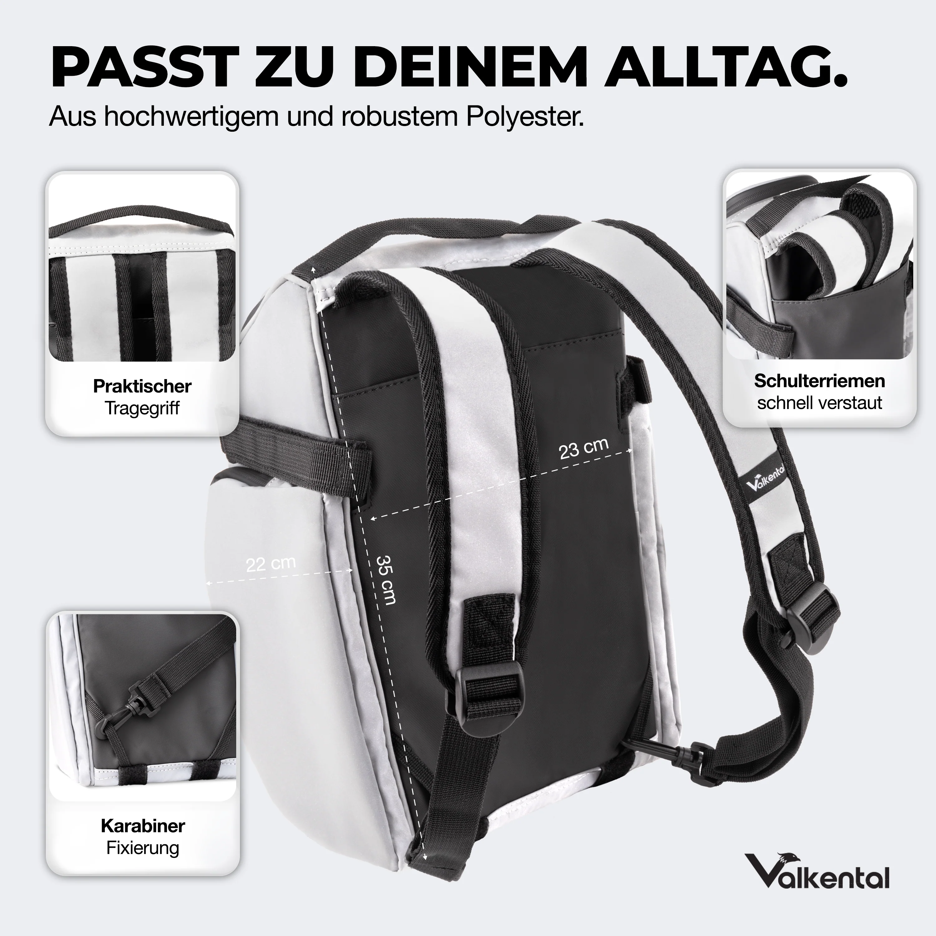 Trunk Bag - Aufliegende 3in1 Gepäckträgertasche mit Rucksackfunktion - Image 45
