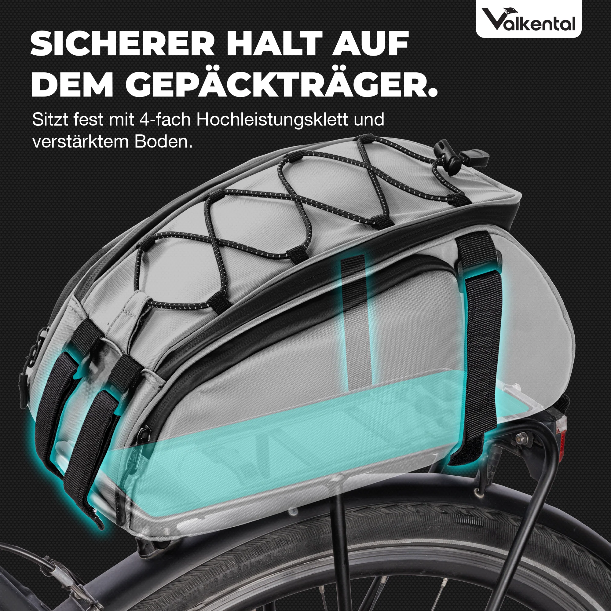 Trunk Bag - Aufliegende 3in1 Gepäckträgertasche mit Rucksackfunktion - Image 47