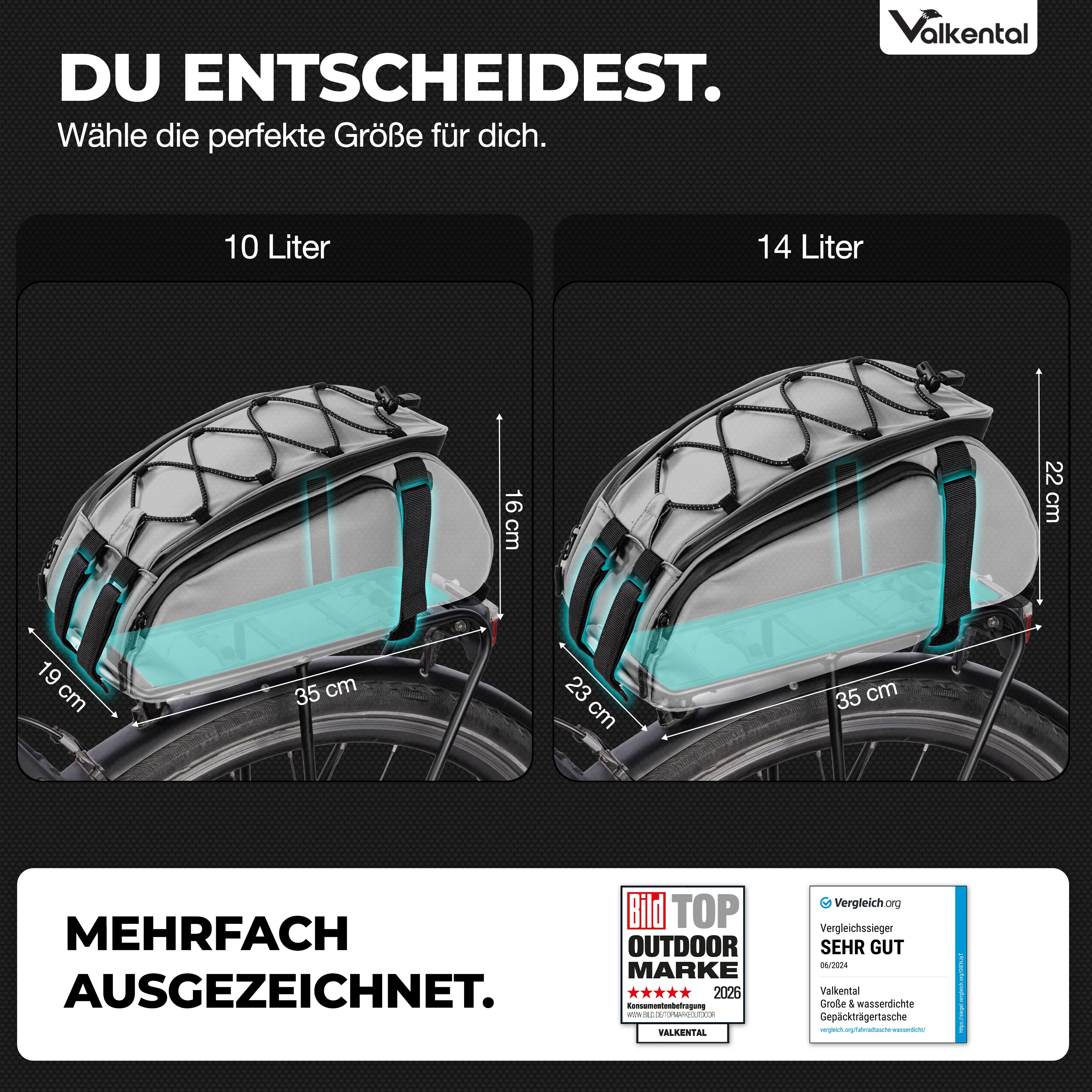 Trunk Bag - Aufliegende 3in1 Gepäckträgertasche mit Rucksackfunktion - Image 49