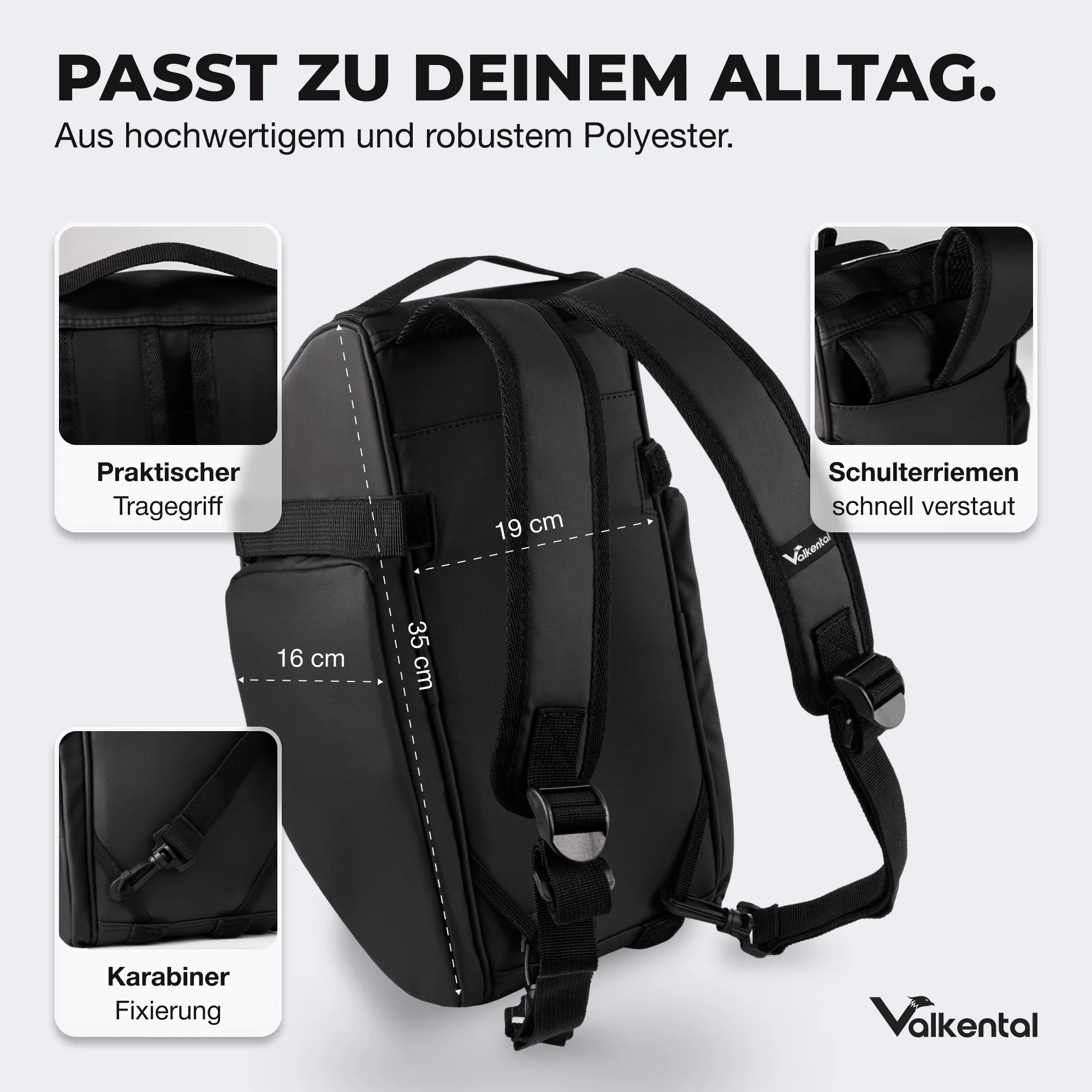 Trunk Bag - Aufliegende 3in1 Gepäckträgertasche mit Rucksackfunktion - Image 5