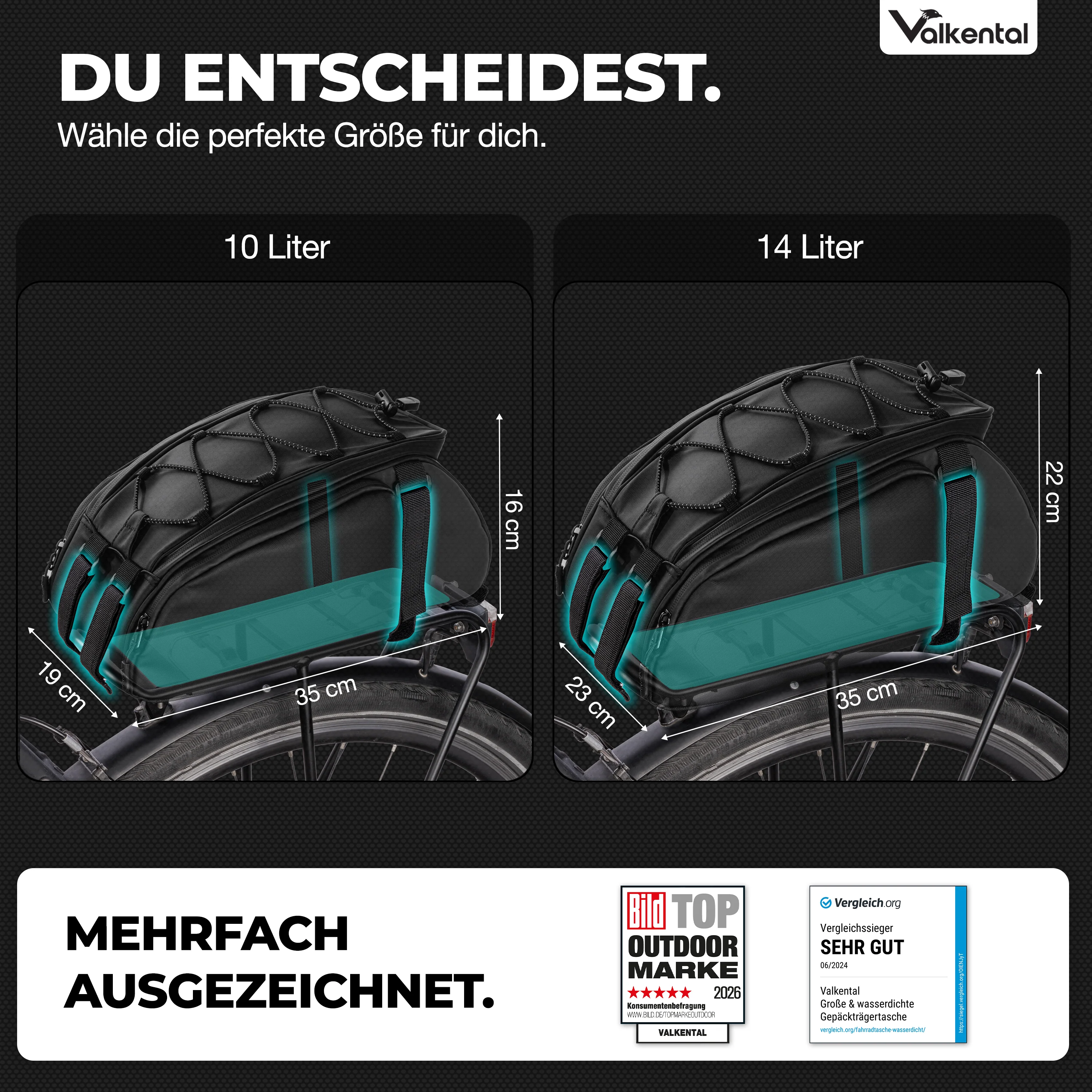 Trunk Bag - Aufliegende 3in1 Gepäckträgertasche mit Rucksackfunktion - Image 9