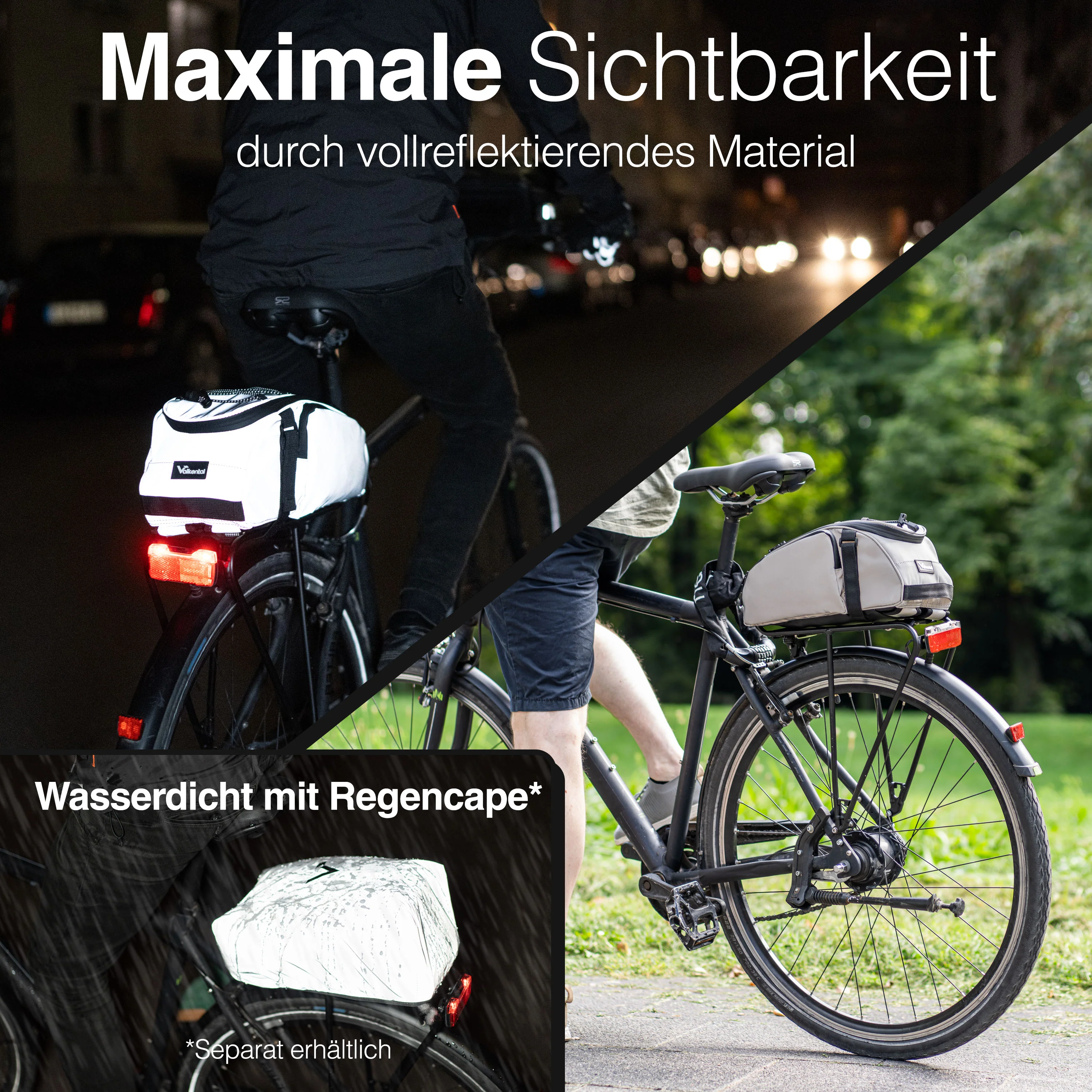 Trunk Bag - Aufliegende Gepäckträgertasche mit Rucksackfunktion - B-Ware - Image 20