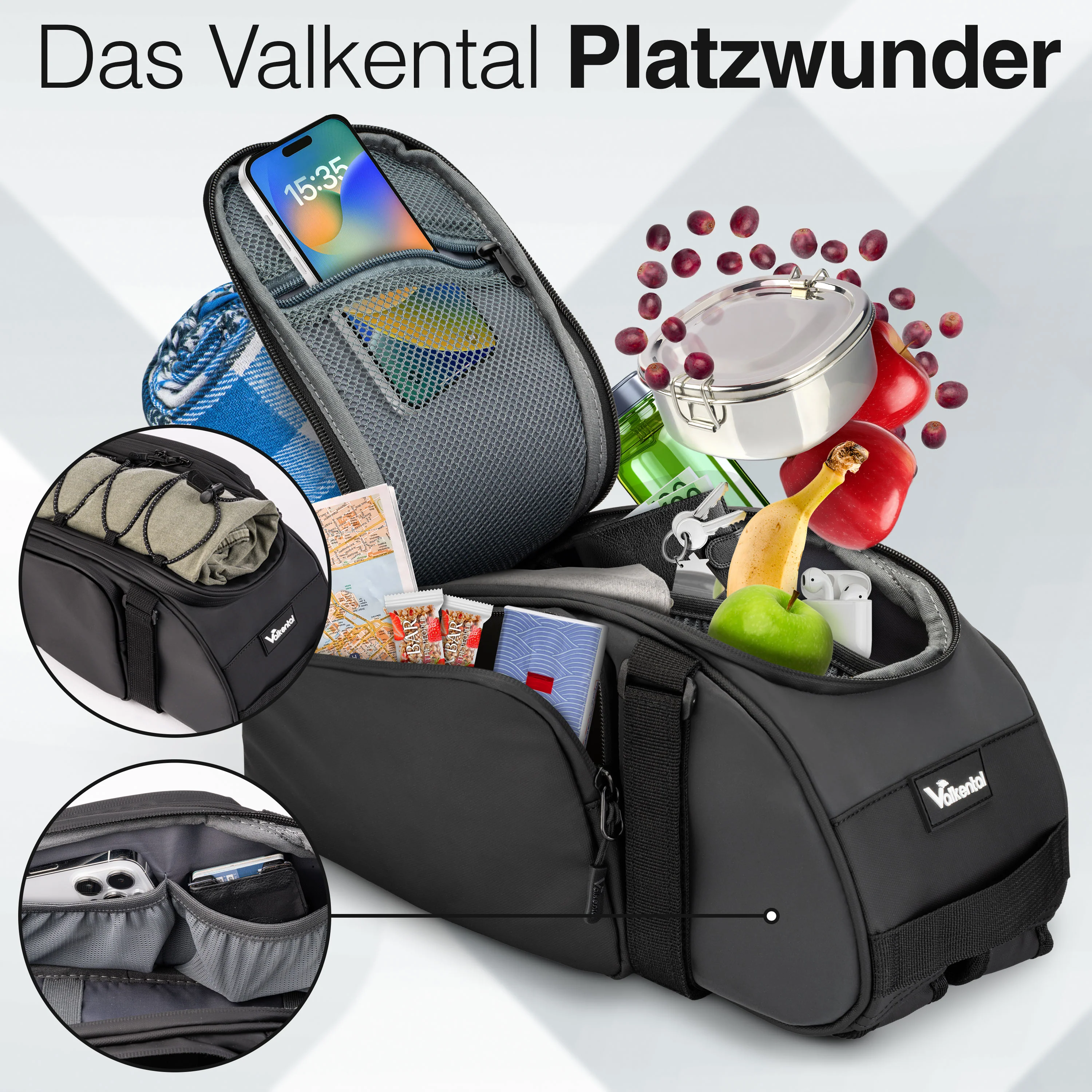 Trunk Bag - Aufliegende Gepäckträgertasche mit Rucksackfunktion - B-Ware - Image 7