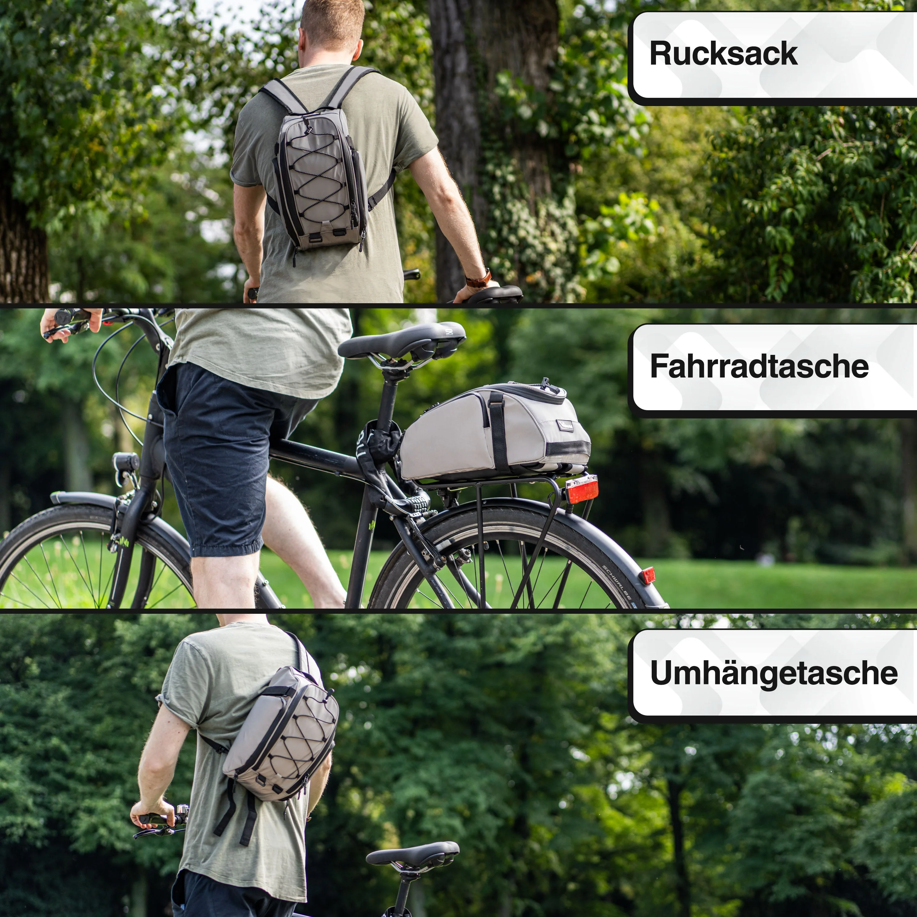 Trunk Bag - Aufliegende Gepäckträgertasche mit Rucksackfunktion | Bundle - Image 10