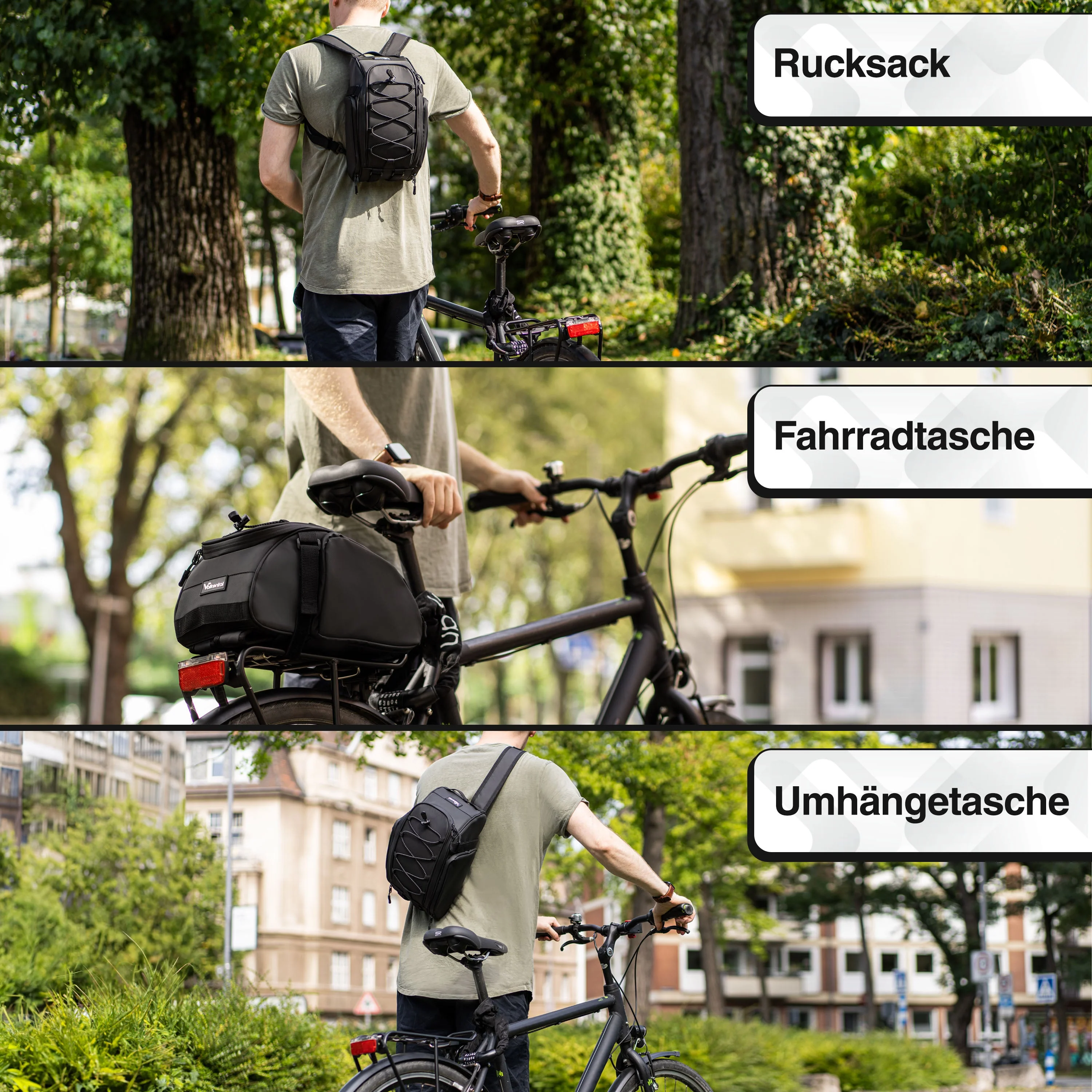 Trunk Bag - Aufliegende Gepäckträgertasche mit Rucksackfunktion | Bundle - Image 16