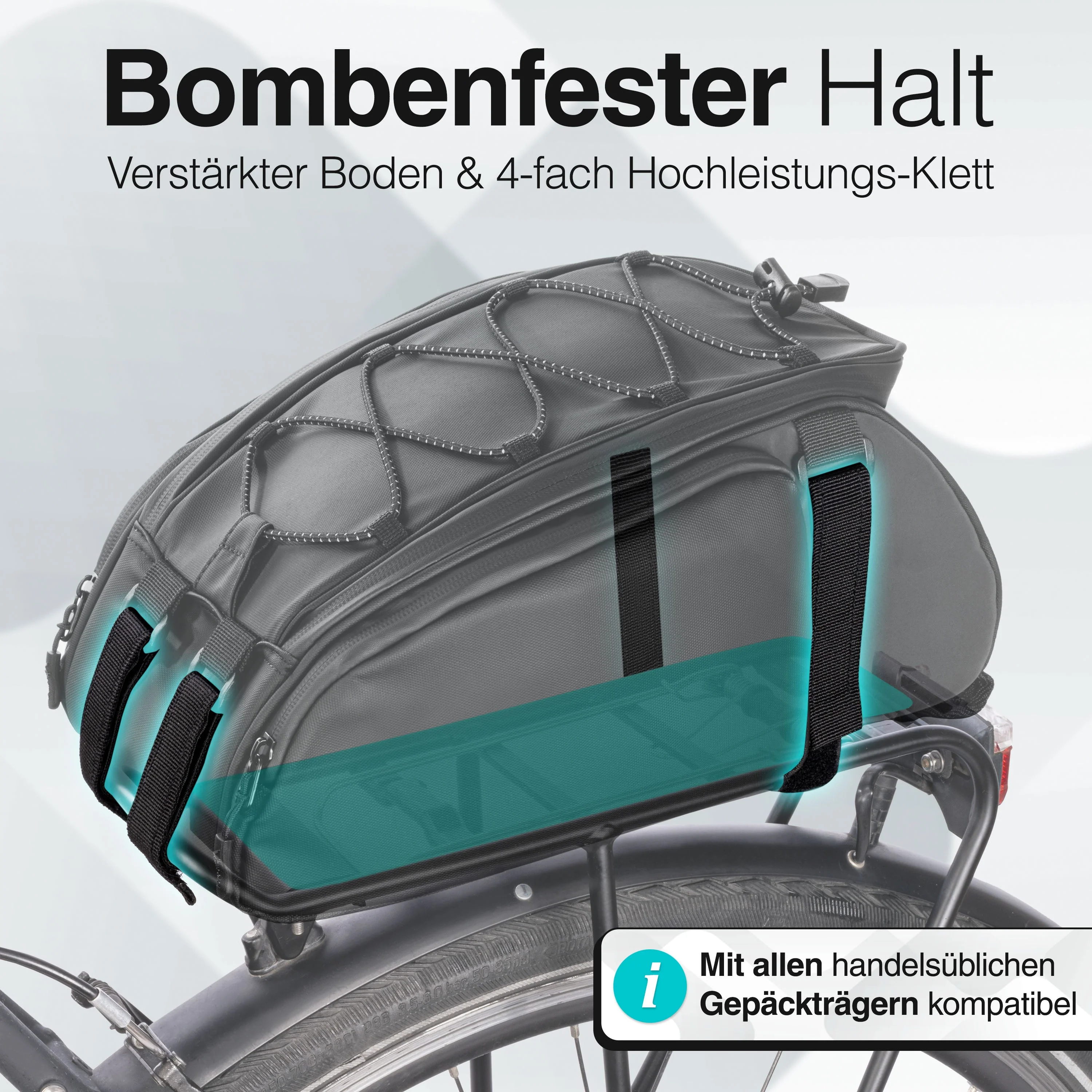 Trunk Bag - Aufliegende Gepäckträgertasche mit Rucksackfunktion | Bundle - Image 3