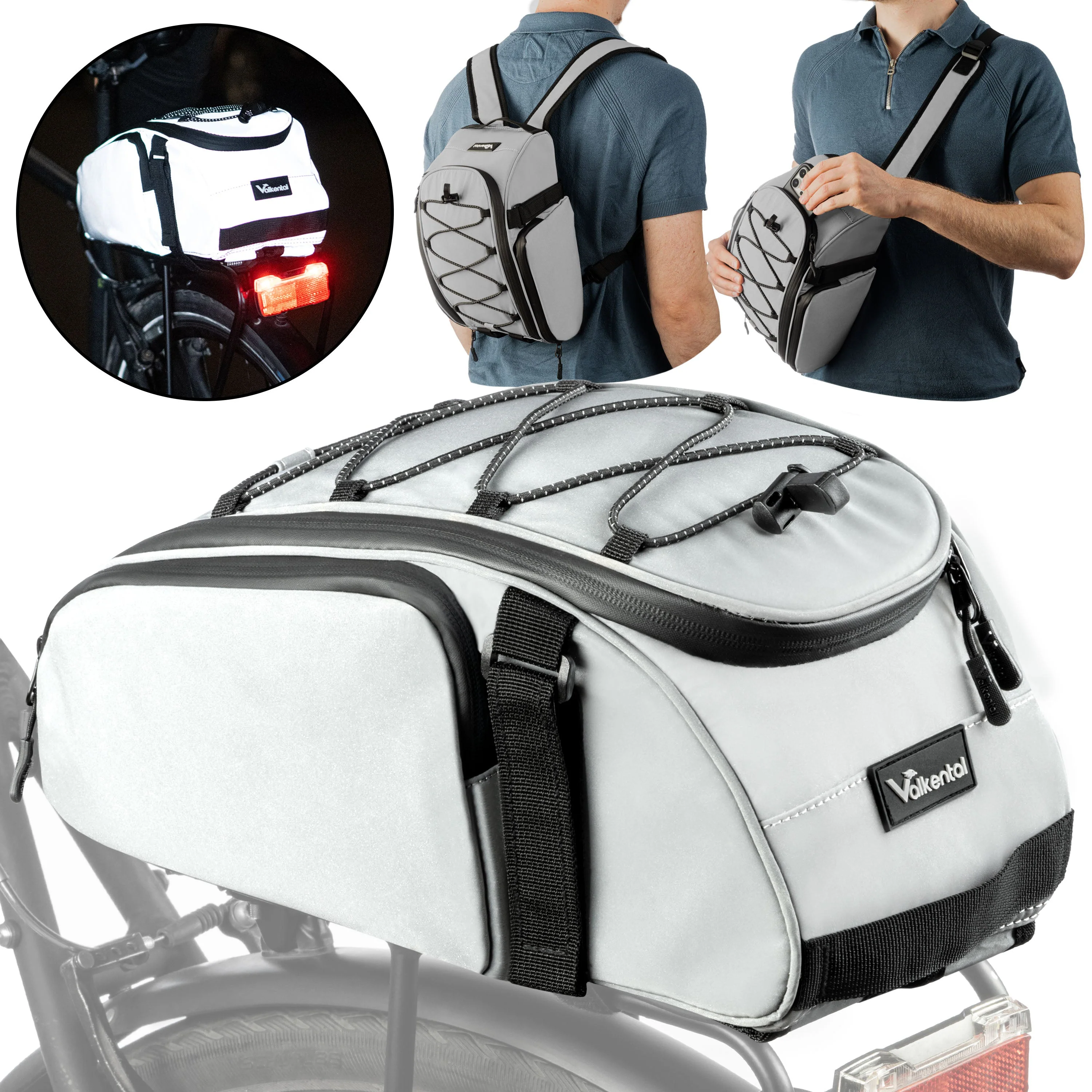 Trunk Bag - Aufliegende Gepäckträgertasche mit Rucksackfunktion | Bundle - Image 7