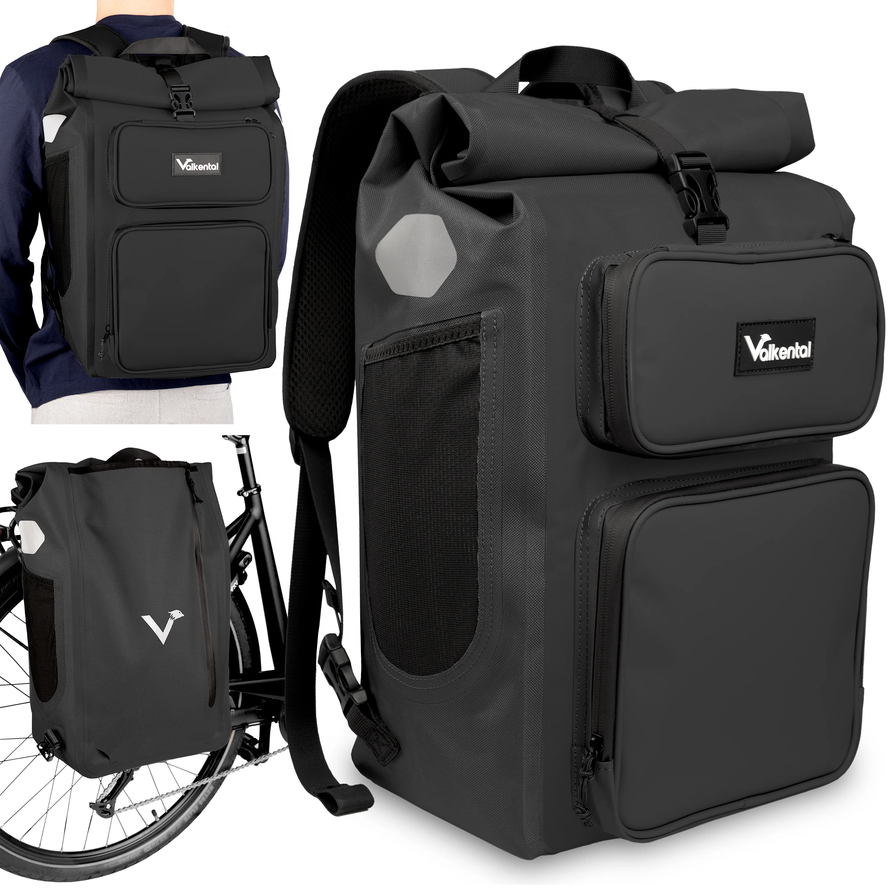 UrbanX 2.0 - 2in1 Fahrradtasche & Rucksack für die Stadt - Image 42