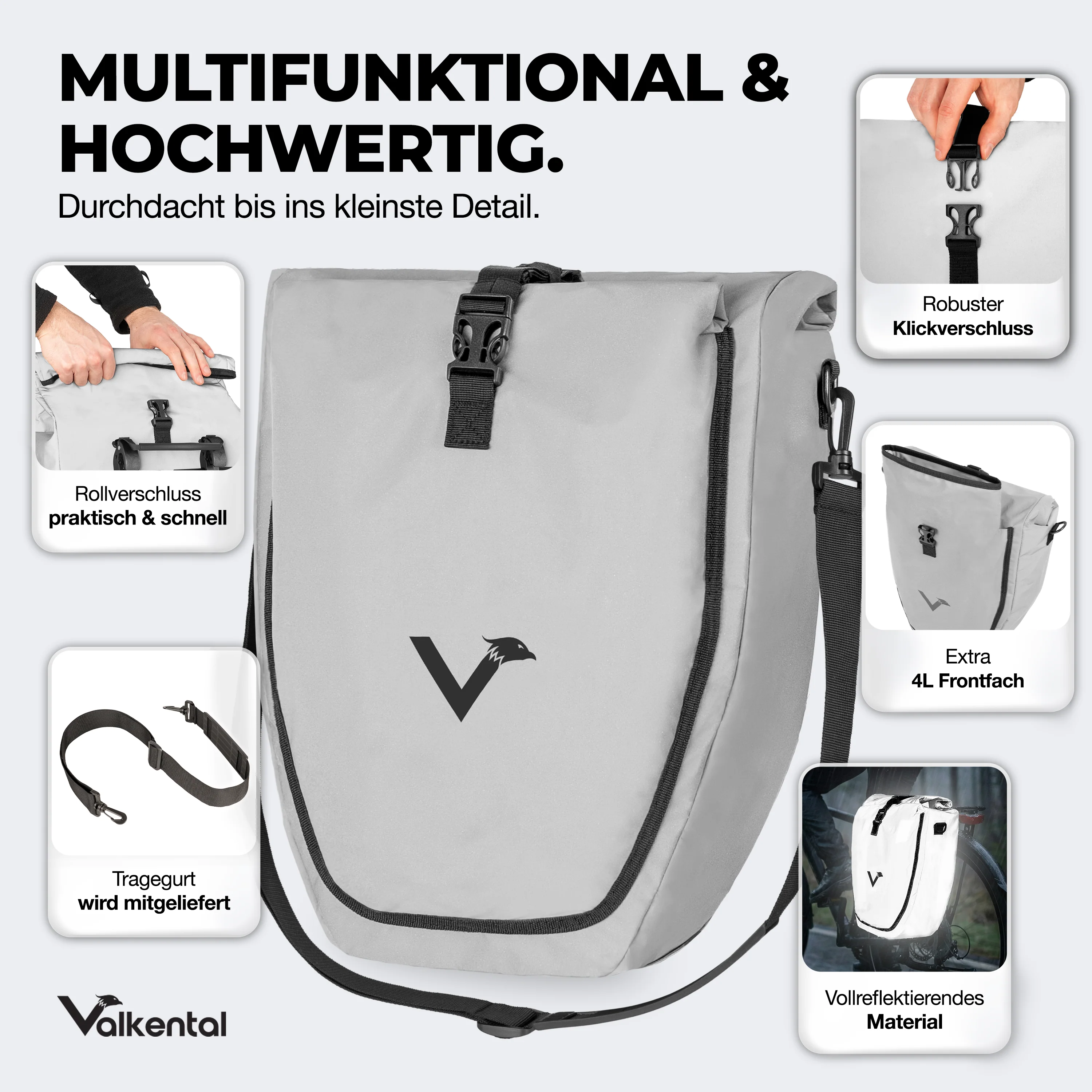 Bike Bag - große & wasserdichte Gepäckträgertasche - Image 101