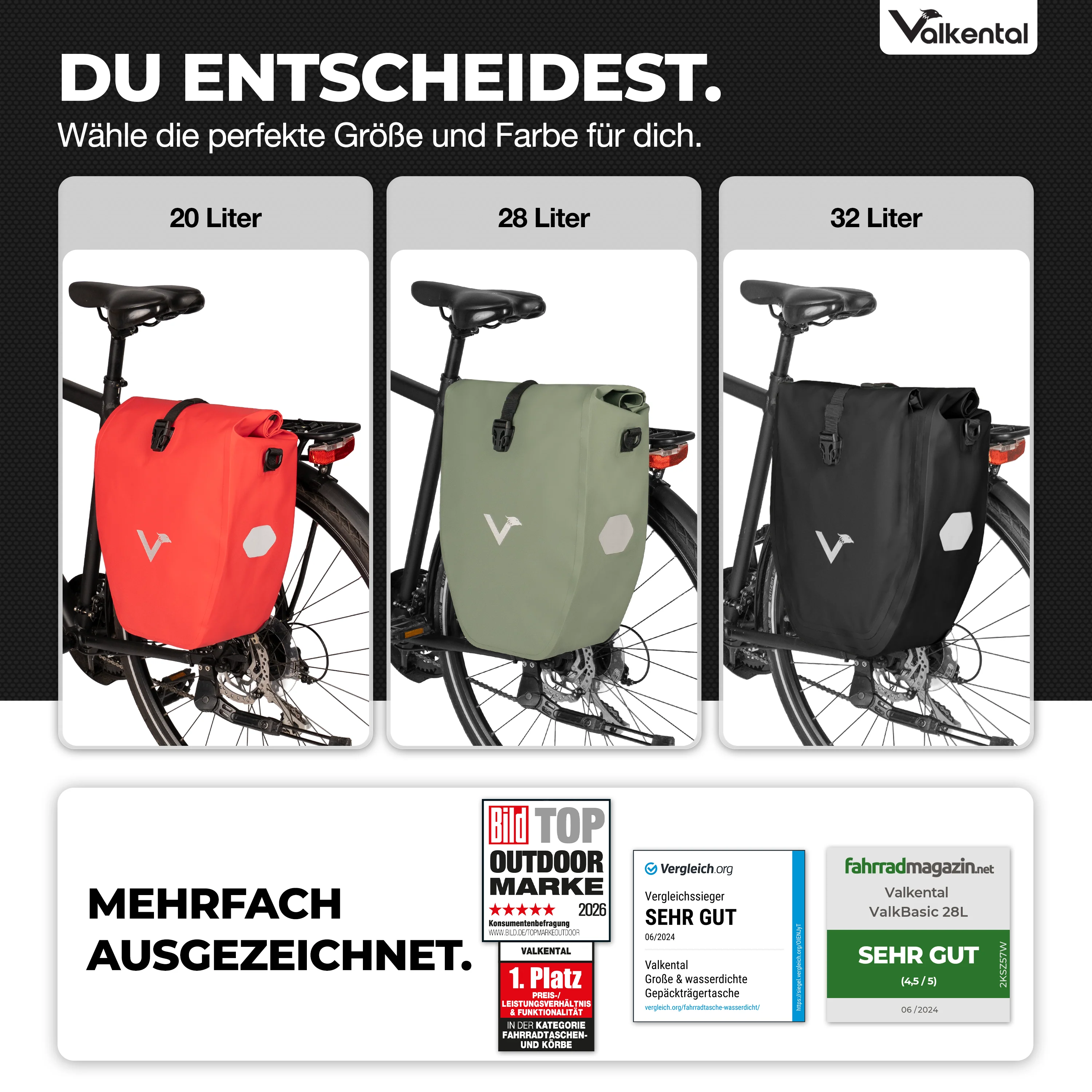 Bike Bag - große & wasserdichte Gepäckträgertasche - Image 109