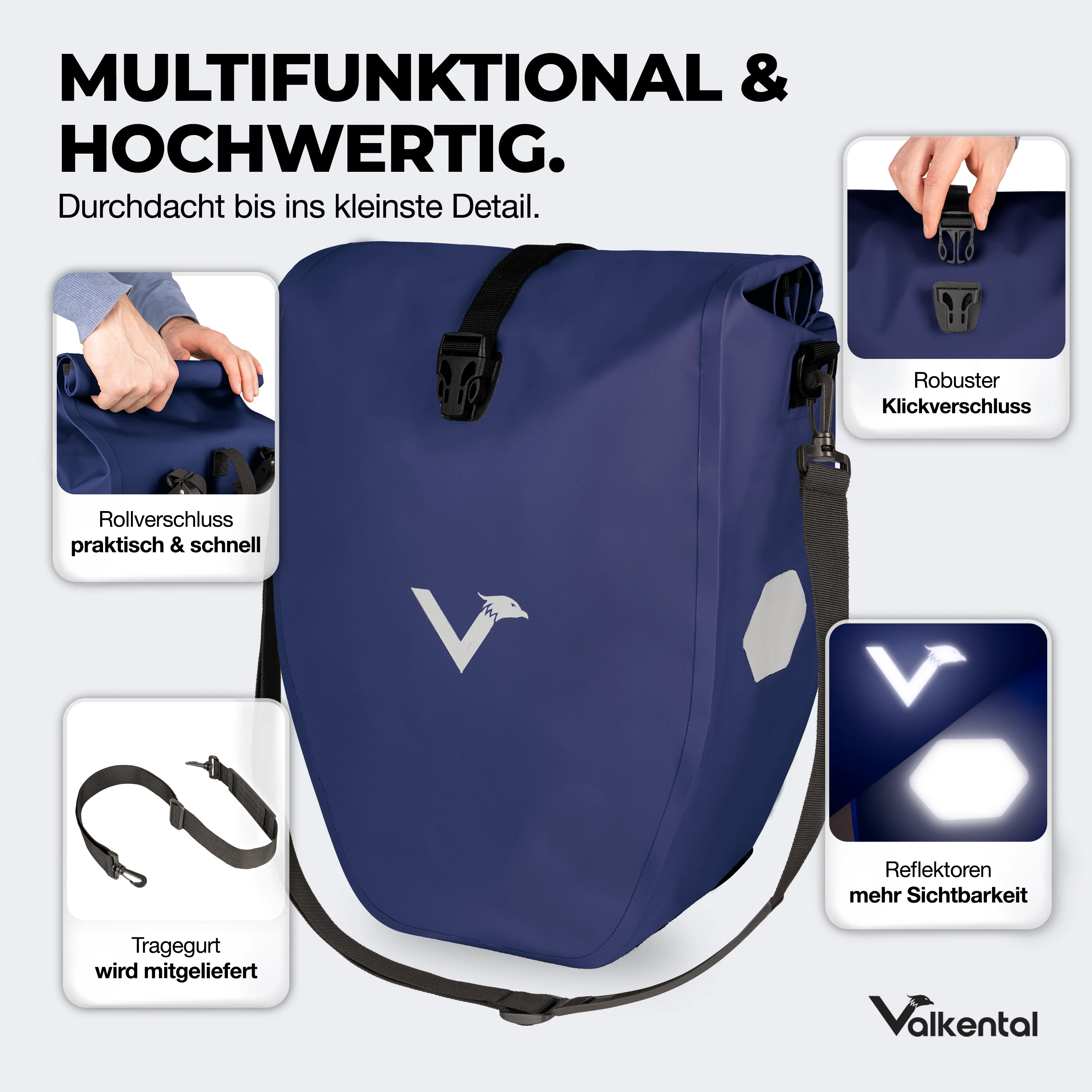 Bike Bag - große & wasserdichte Gepäckträgertasche - Image 14