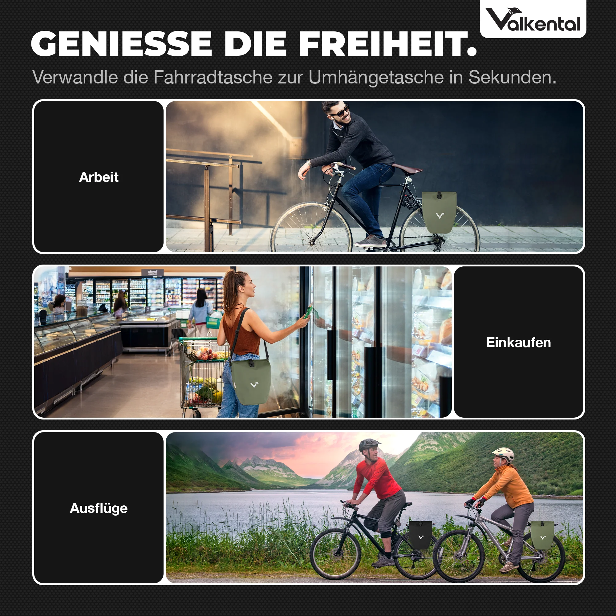 Bike Bag - große & wasserdichte Gepäckträgertasche - Image 39