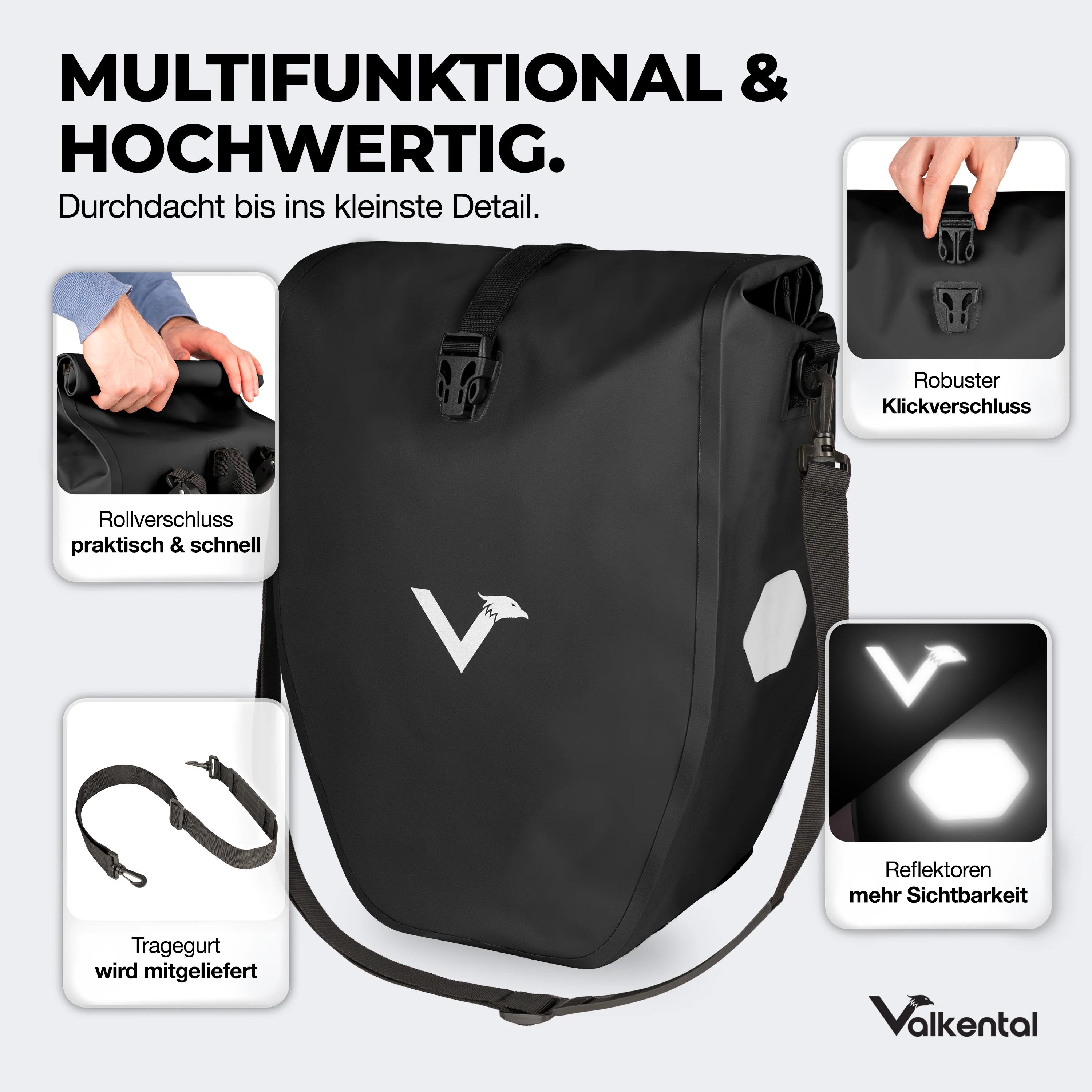 Bike Bag - große & wasserdichte Gepäckträgertasche - Image 4